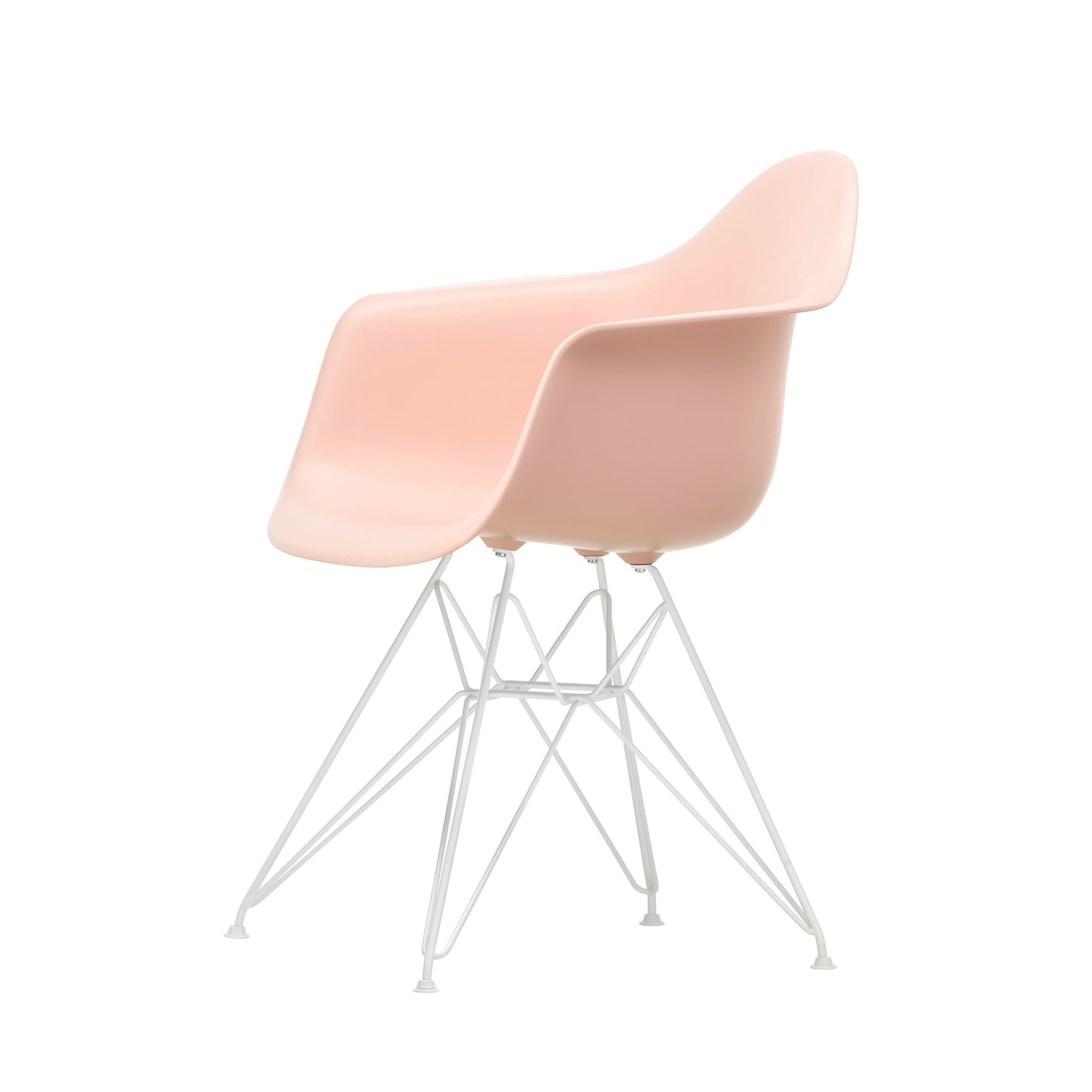 Vitra Eames Plastic Armchair DAR RE recycelter Kunststoff Stuhl-Gestell weiß