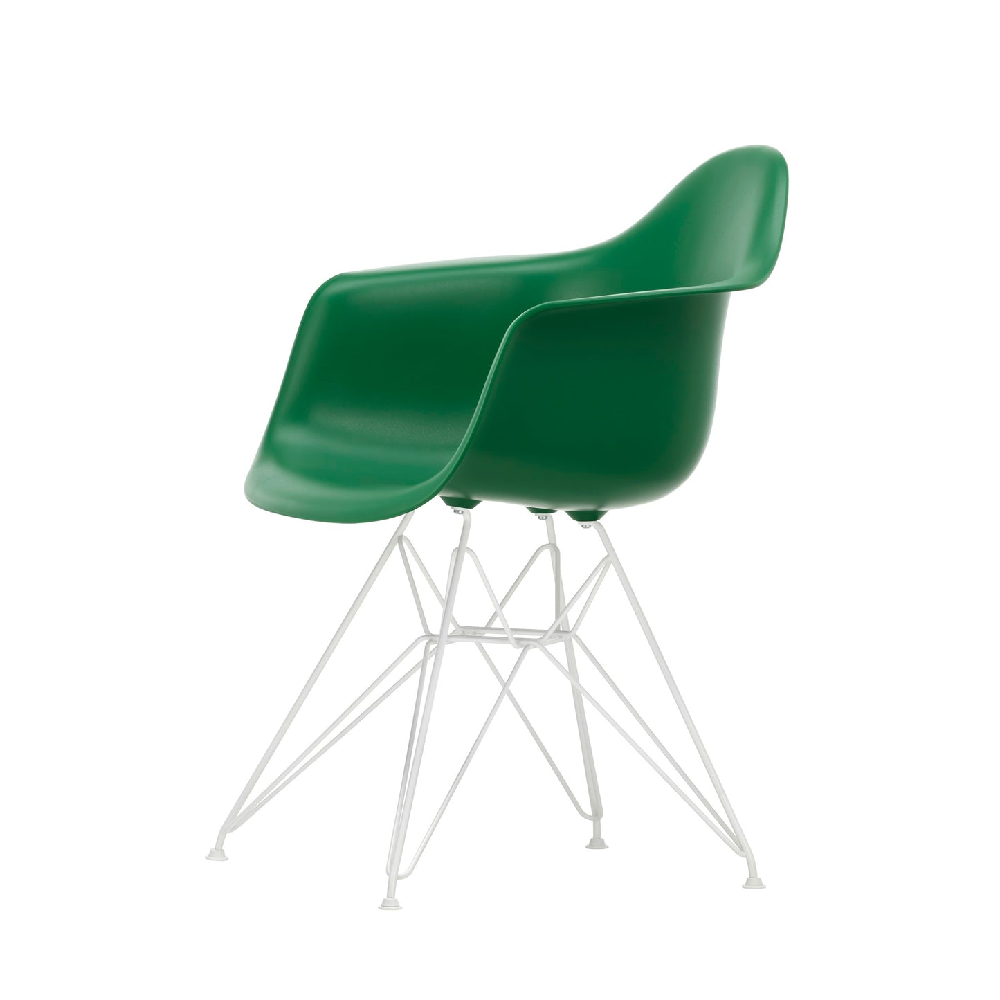 Vitra Eames Plastic Armchair DAR RE recycelter Kunststoff Stuhl-Gestell weiß