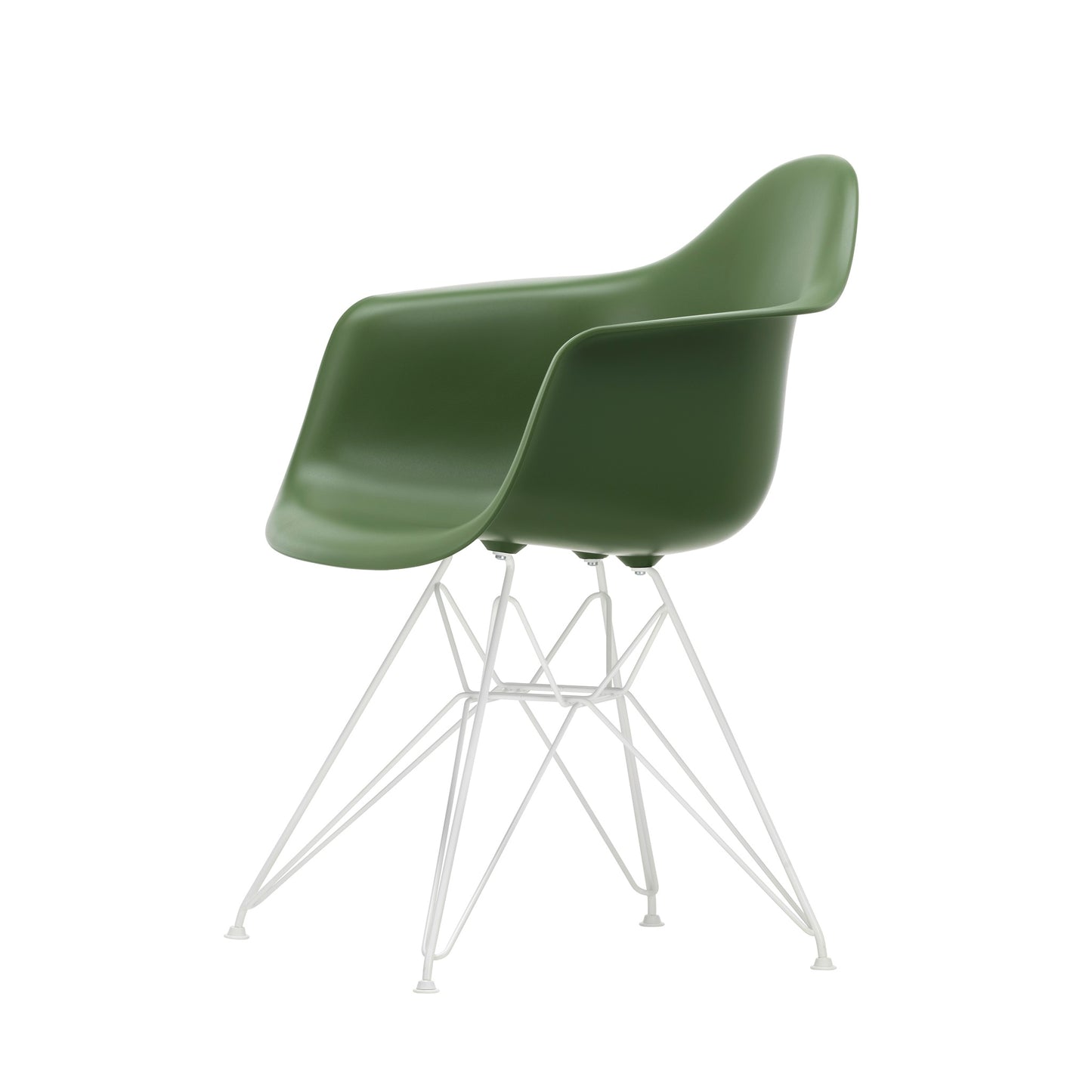 Vitra Eames Plastic Armchair DAR RE recycelter Kunststoff Stuhl-Gestell weiß