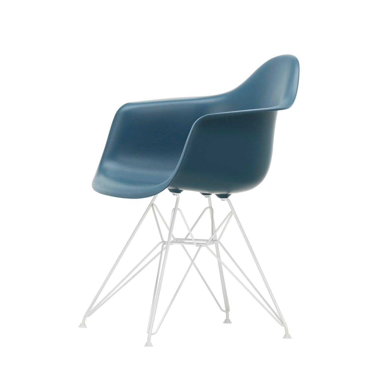 Vitra Eames Plastic Armchair DAR RE recycelter Kunststoff Stuhl-Gestell weiß