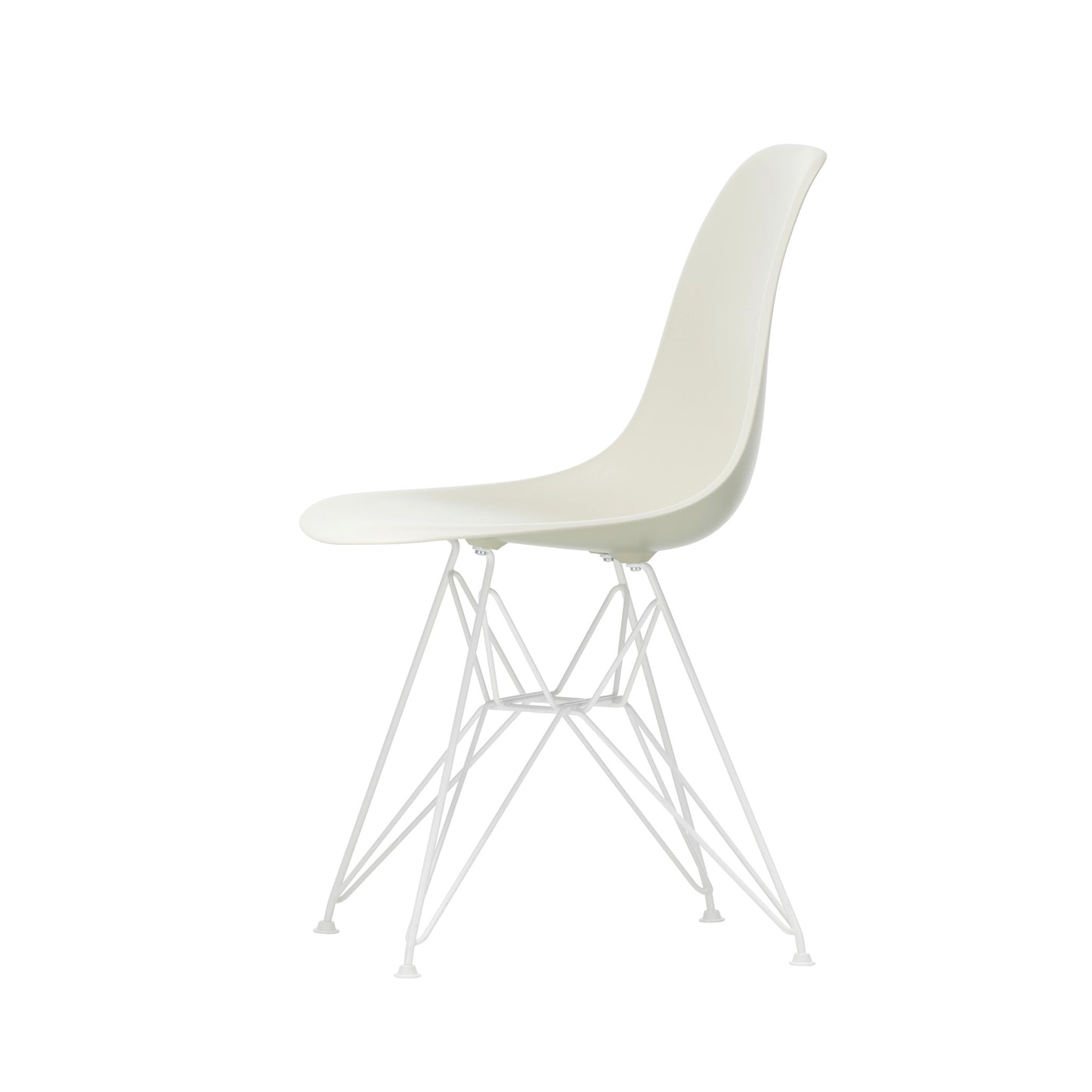 Vitra Eames Plastic Side Chair DSR RE Kunststoff Stuhl Gestell weiß