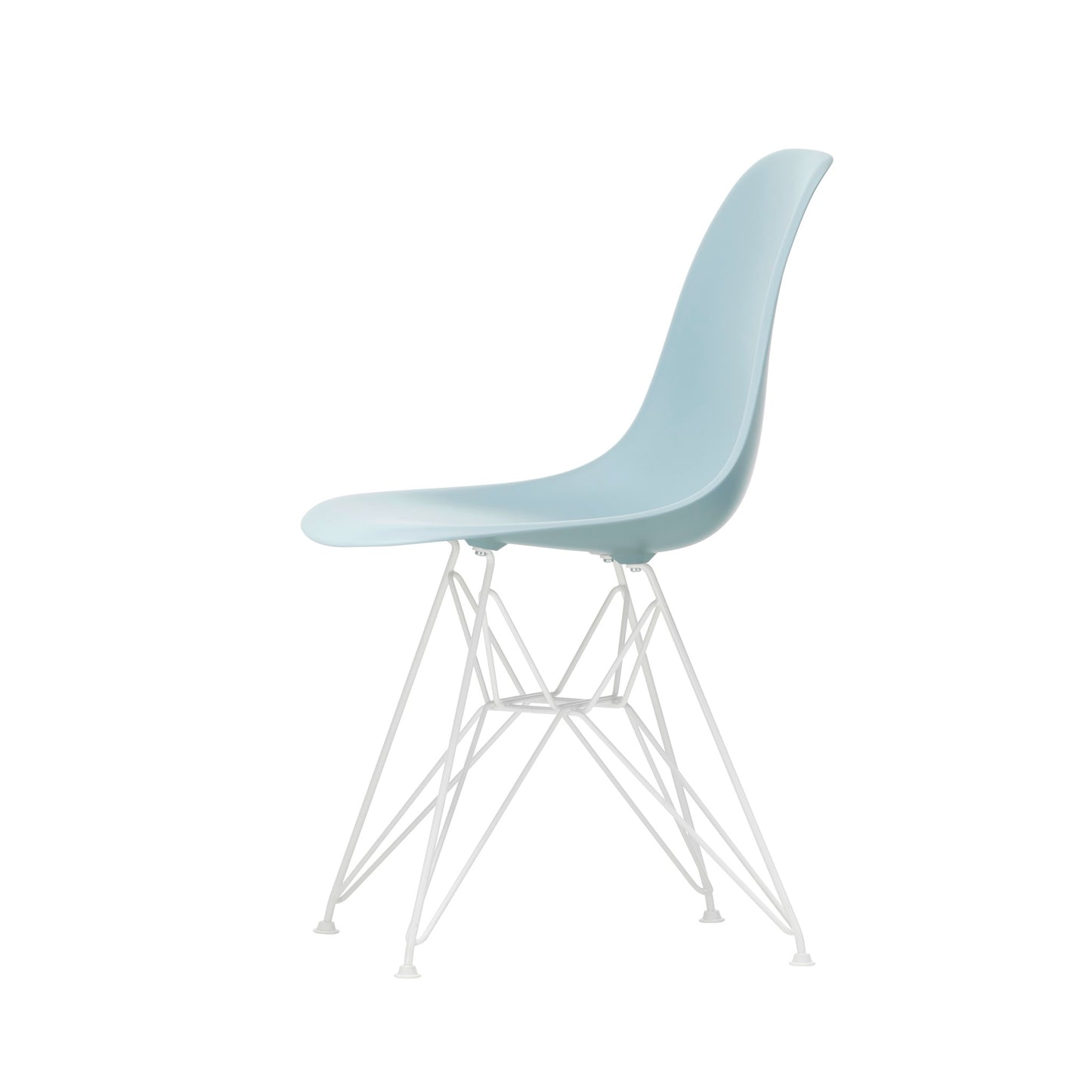 Vitra Eames Plastic Side Chair DSR RE Kunststoff Stuhl Gestell weiß