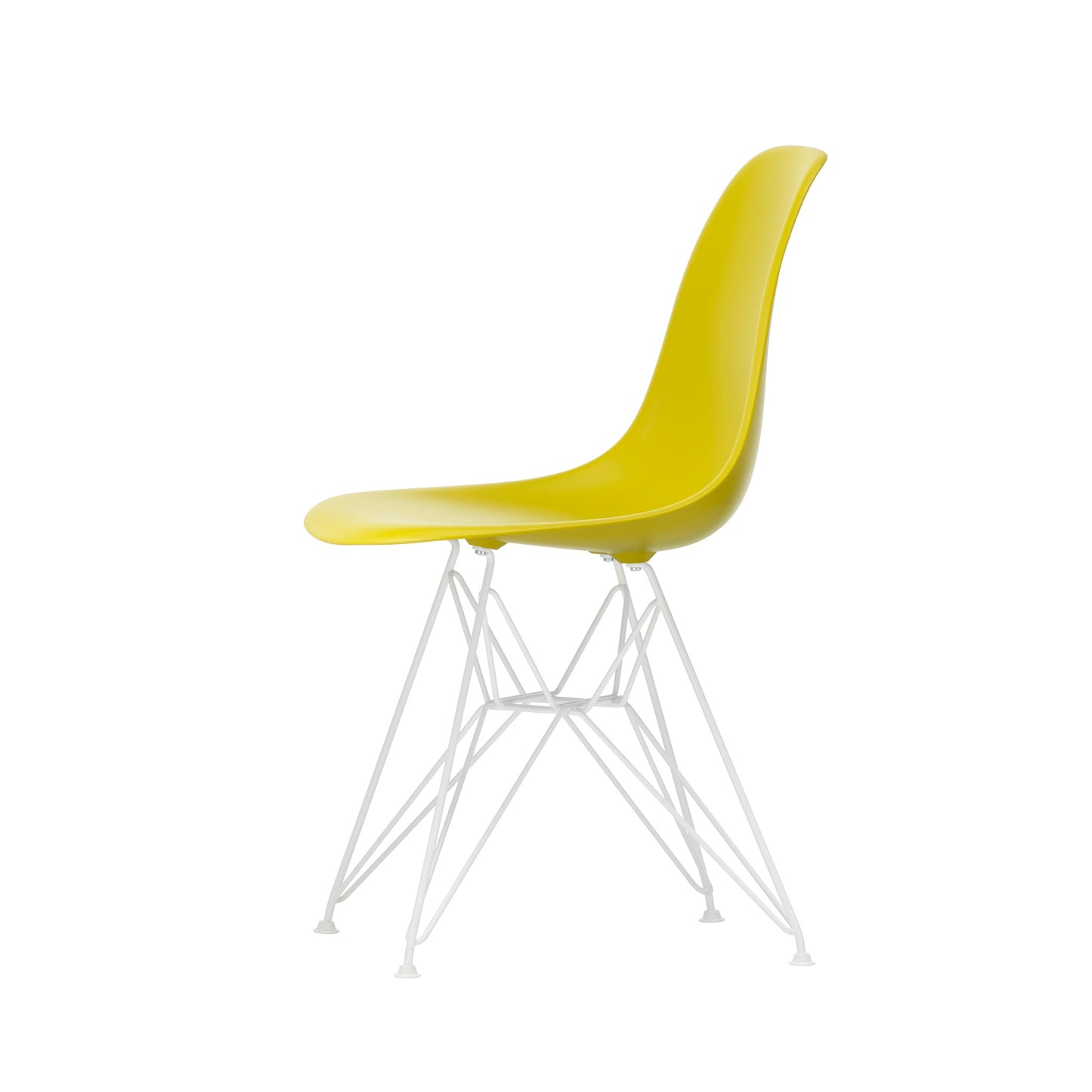 Vitra Eames Plastic Side Chair DSR RE Kunststoff Stuhl Gestell weiß