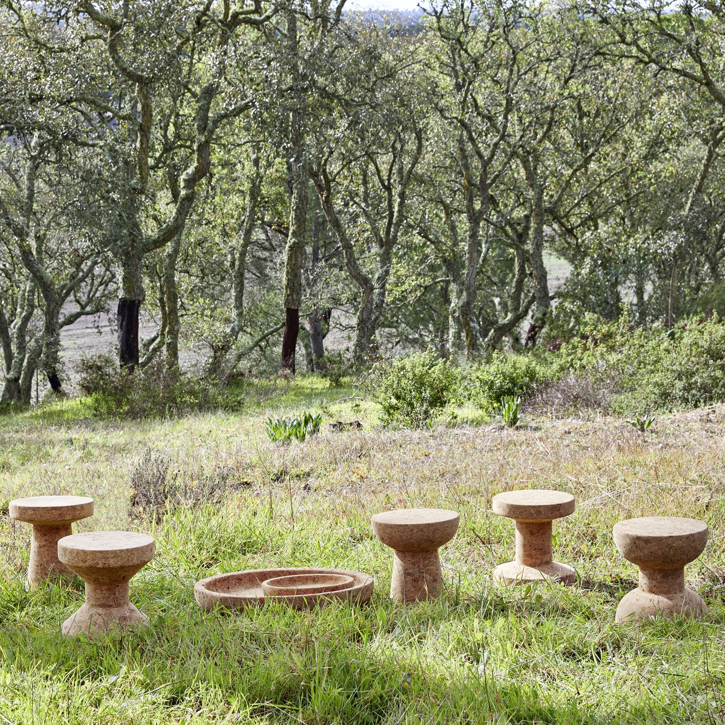 Vitra Cork Bowls Schale large Kork natur