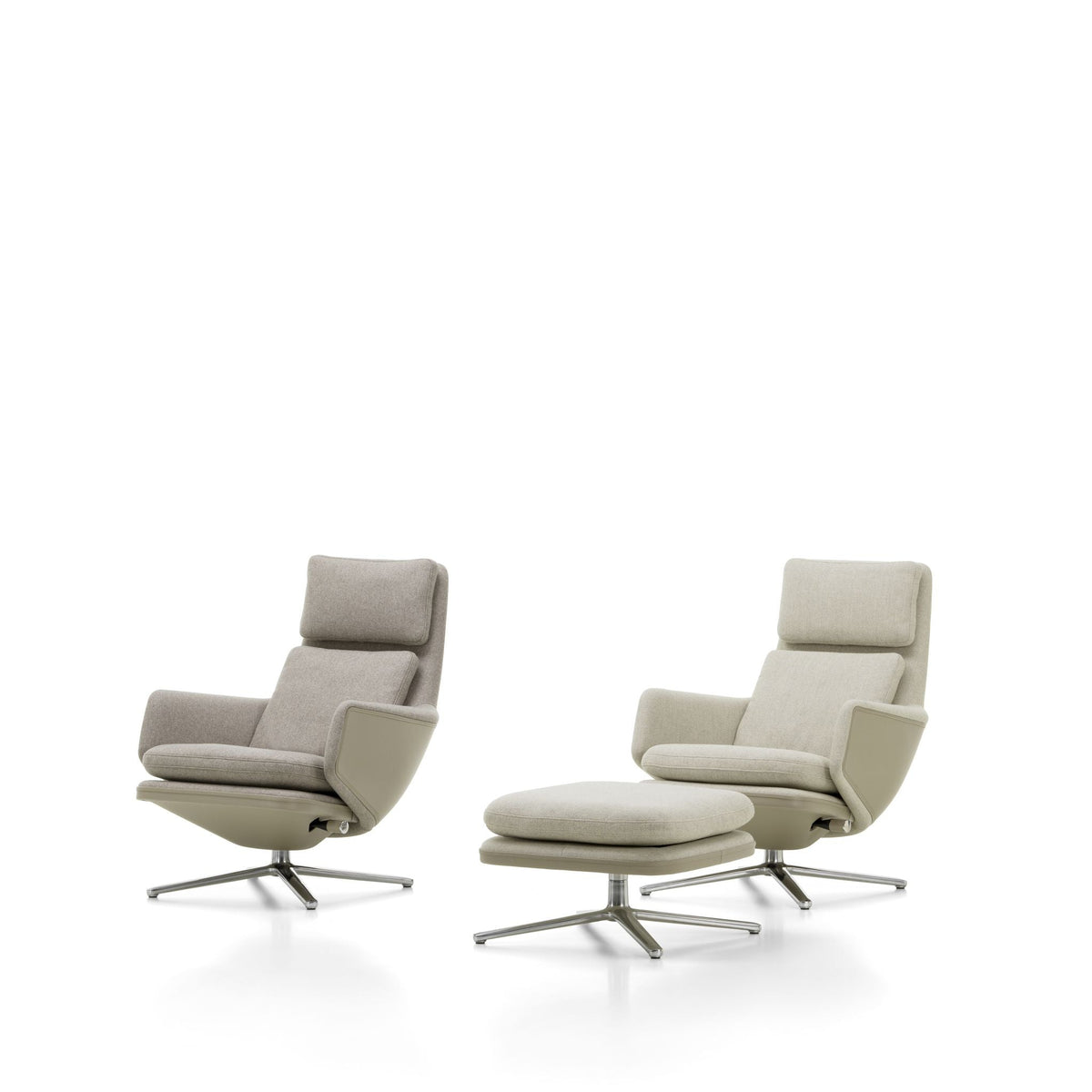 Vitra Grand Relax Loungesessel drehbar hoher Sessel einzeln Synchronmechanik