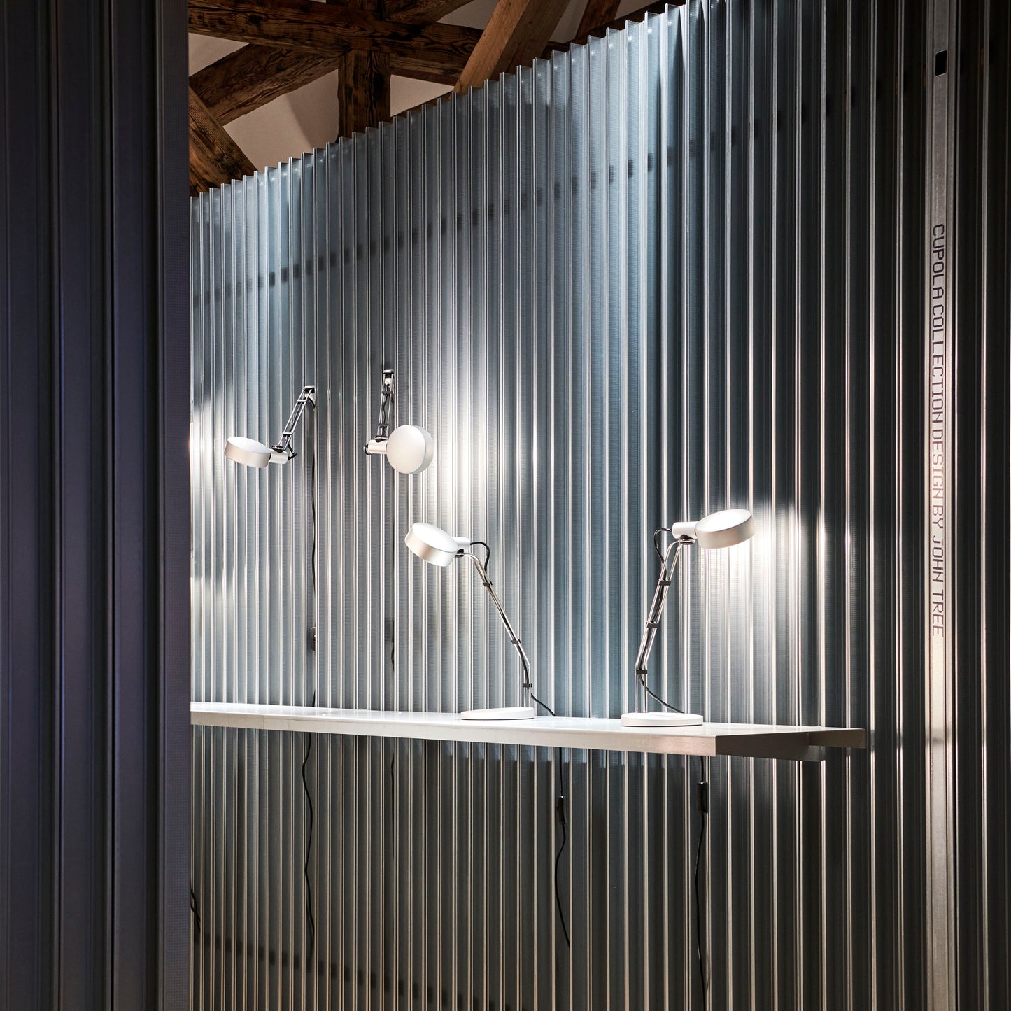 HAY Cupola Desk Lamp Schreibtischleuchte Aluminium silber klar elxoxiert