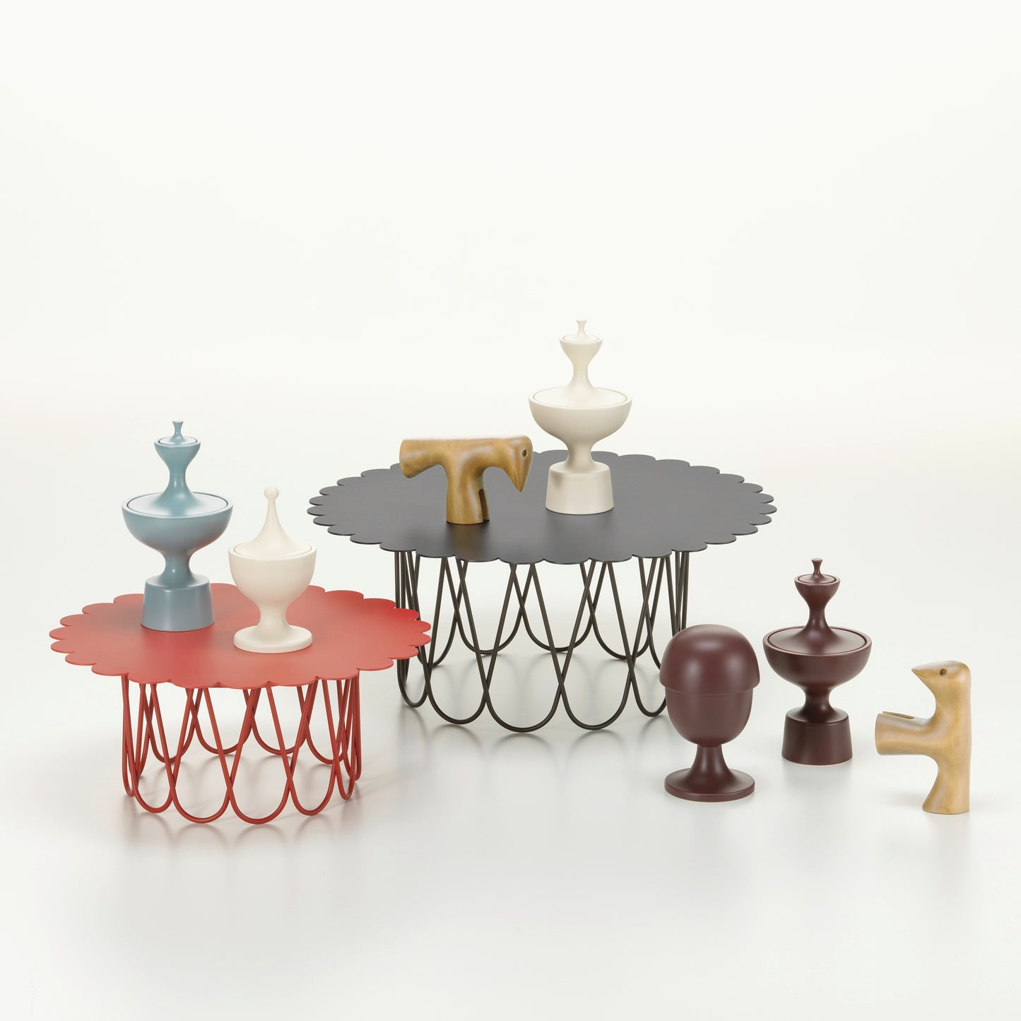Vitra Flower Table klein Beistelltisch Stahl pulverbeschichtet