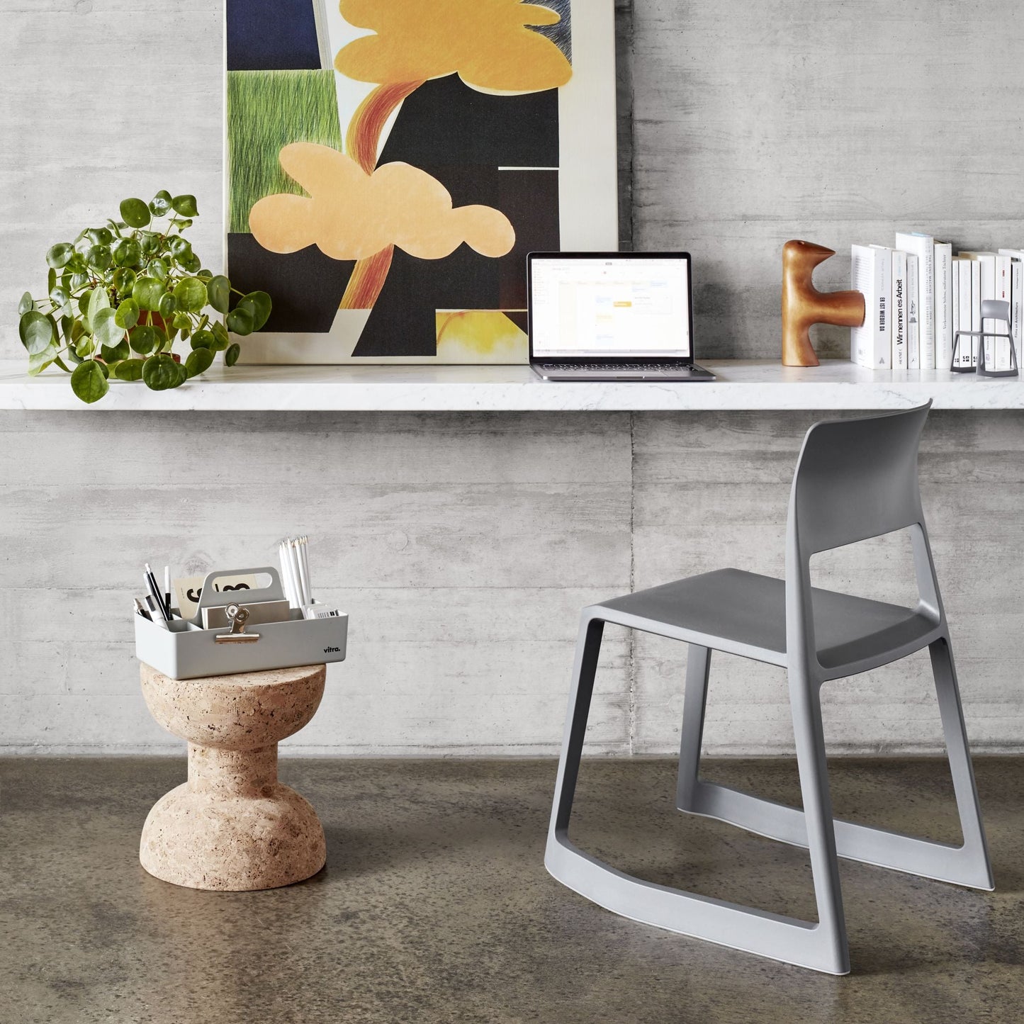 Vitra Cork Family Jasper Morrison Hocker Beistelltisch rund