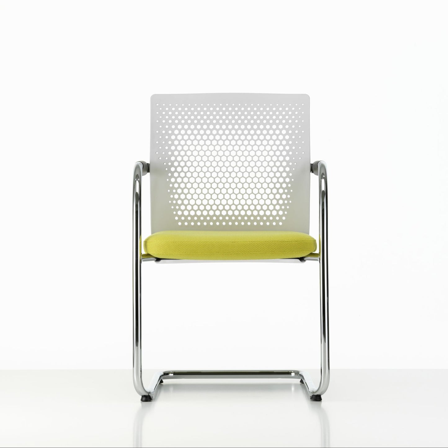 Vitra ID Visitor Air Freischwinger Kunststoffrücken gelocht wahlweise stapelbar