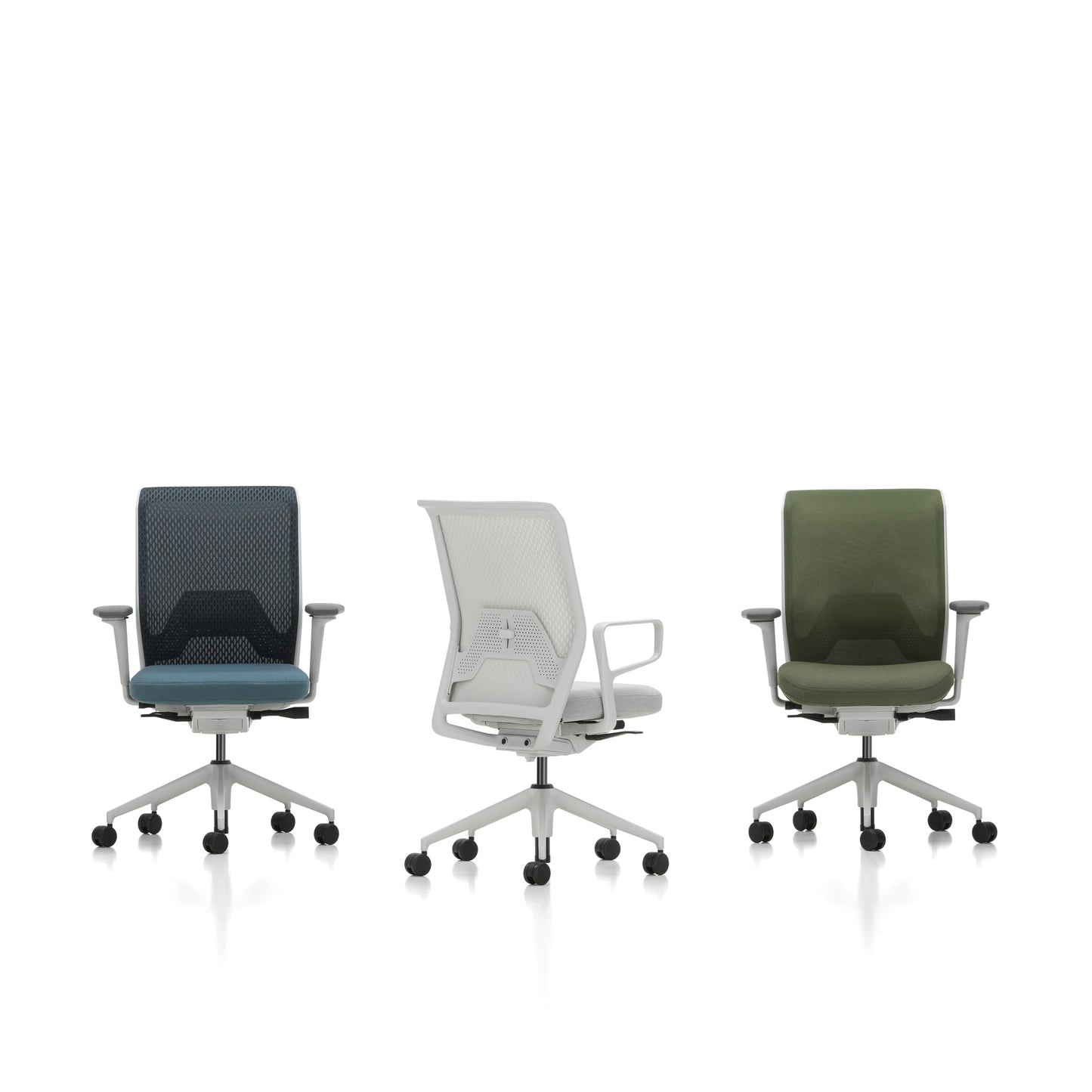 Vitra ID Mesh Bürostuhl mit Netzrücken Diamond Mesh Sitzbezug Plano