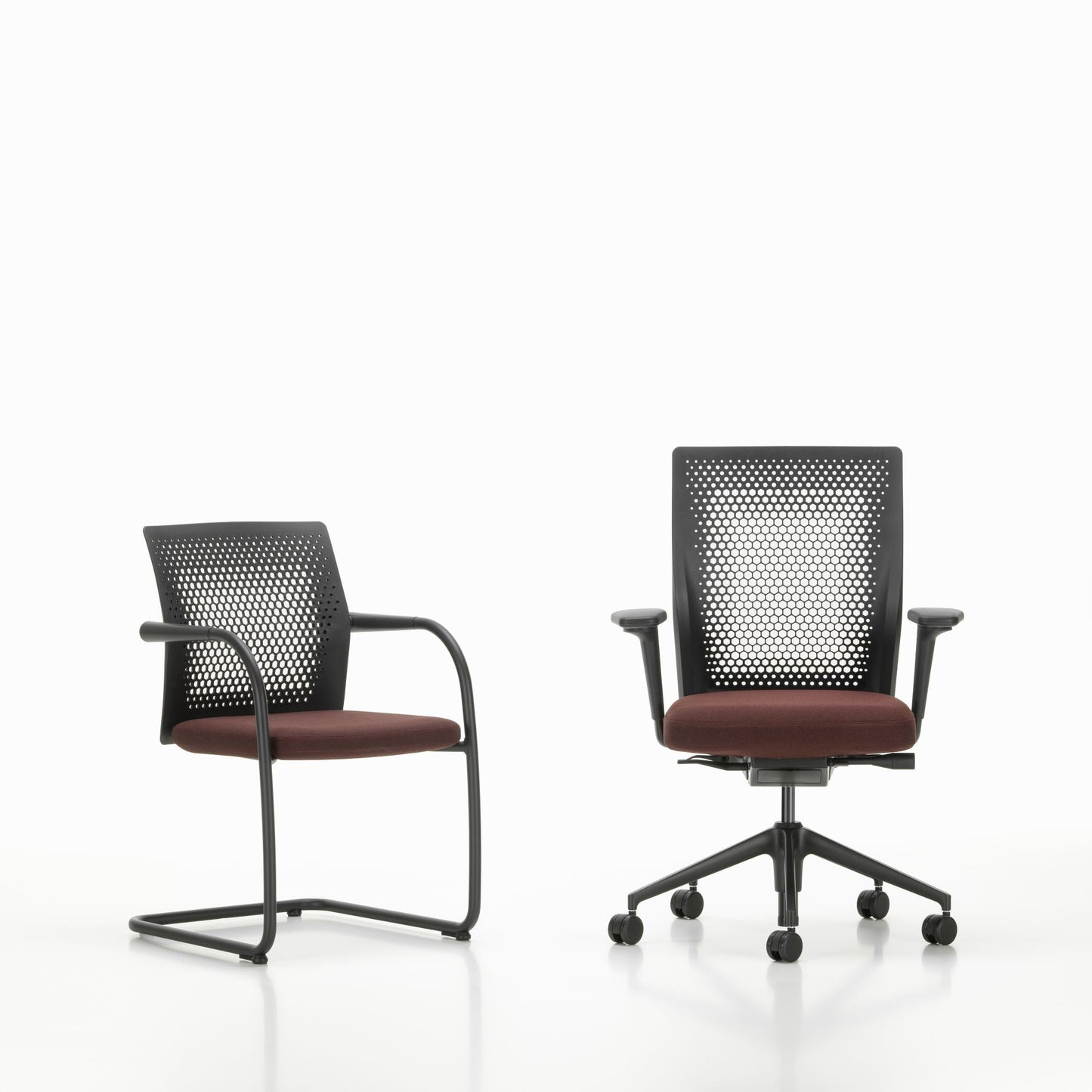 Vitra ID Air Bürostuhl gelochter patentierter Kunststoffrücken Sitzbezug Laser RE