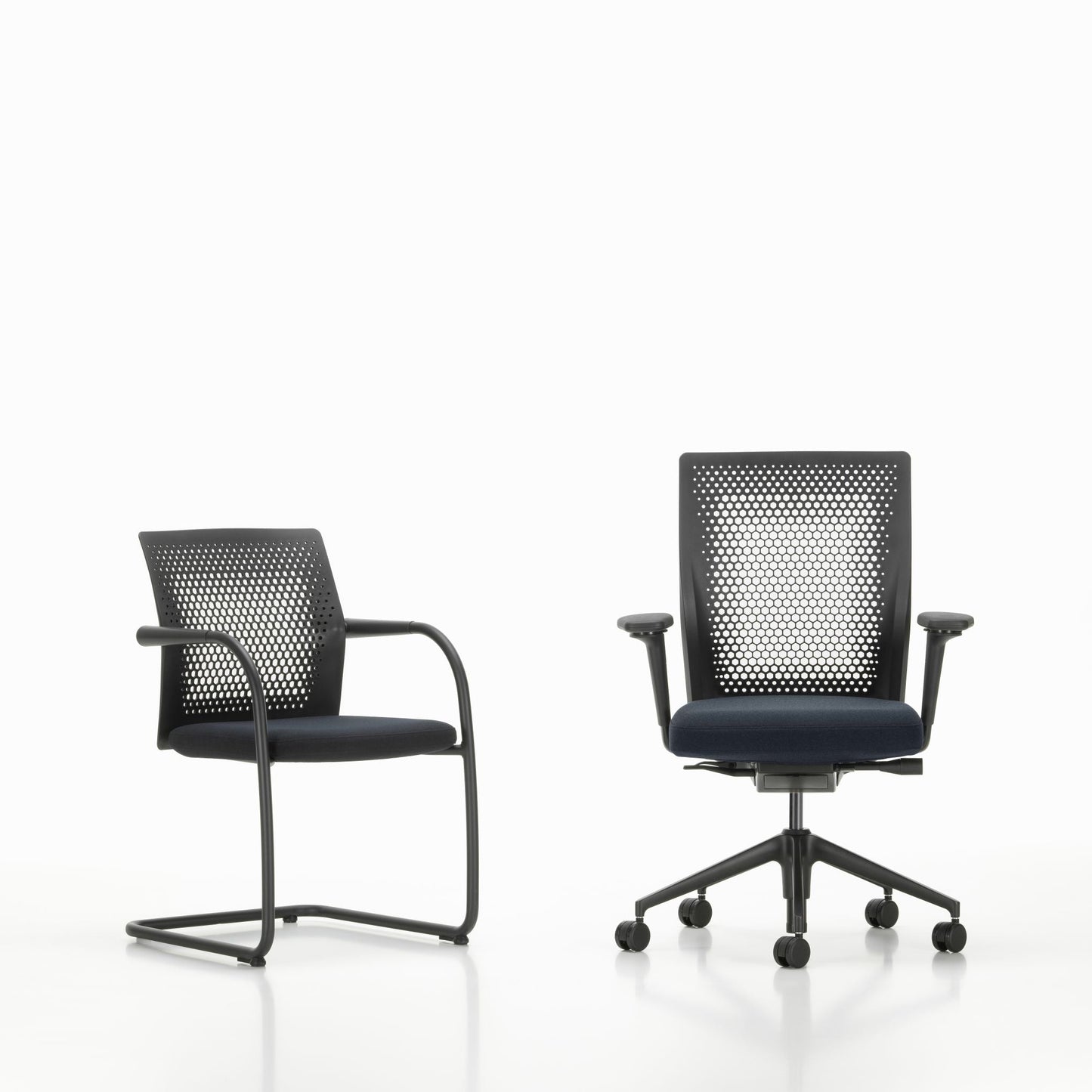 Vitra ID Air Bürostuhl gelochter patentierter Kunststoffrücken Sitzbezug Laser RE