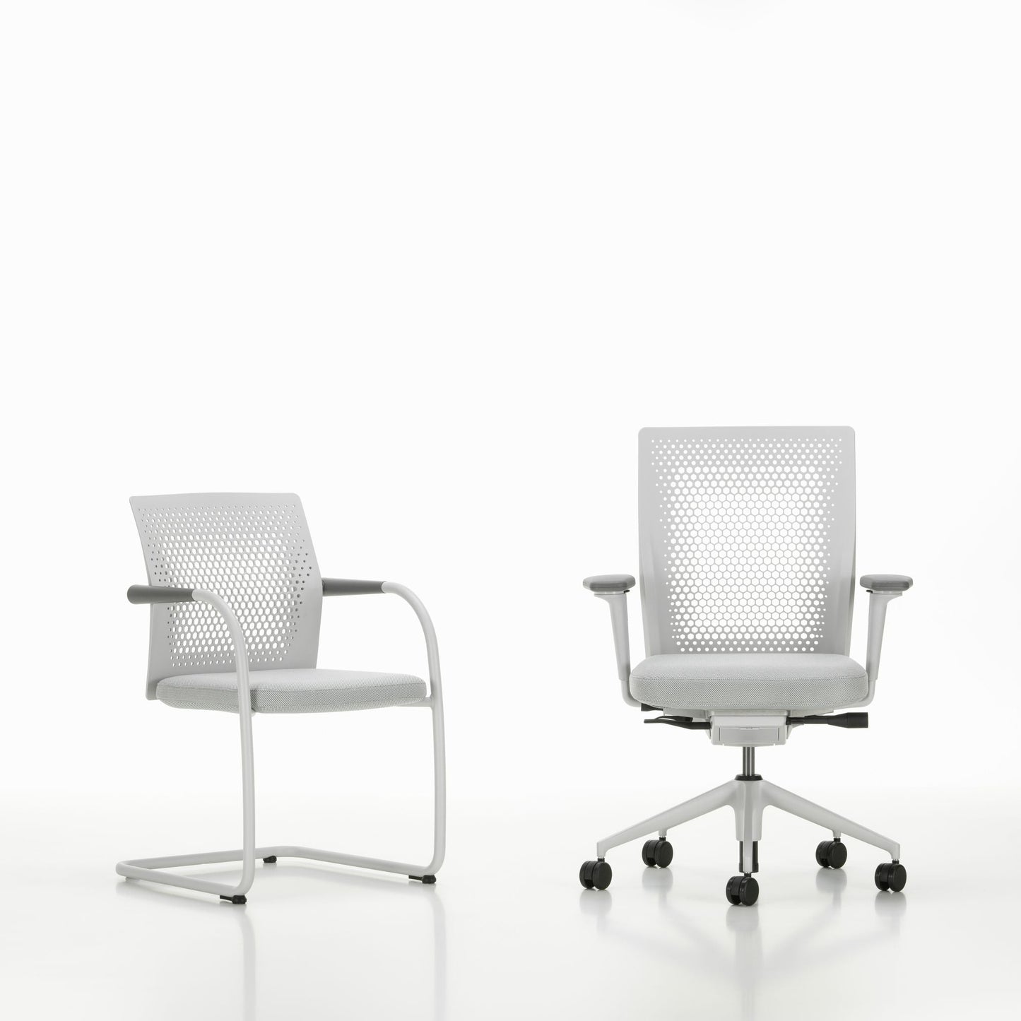 Vitra ID Air Bürostuhl gelochter patentierter Kunststoffrücken Sitzbezug Laser RE