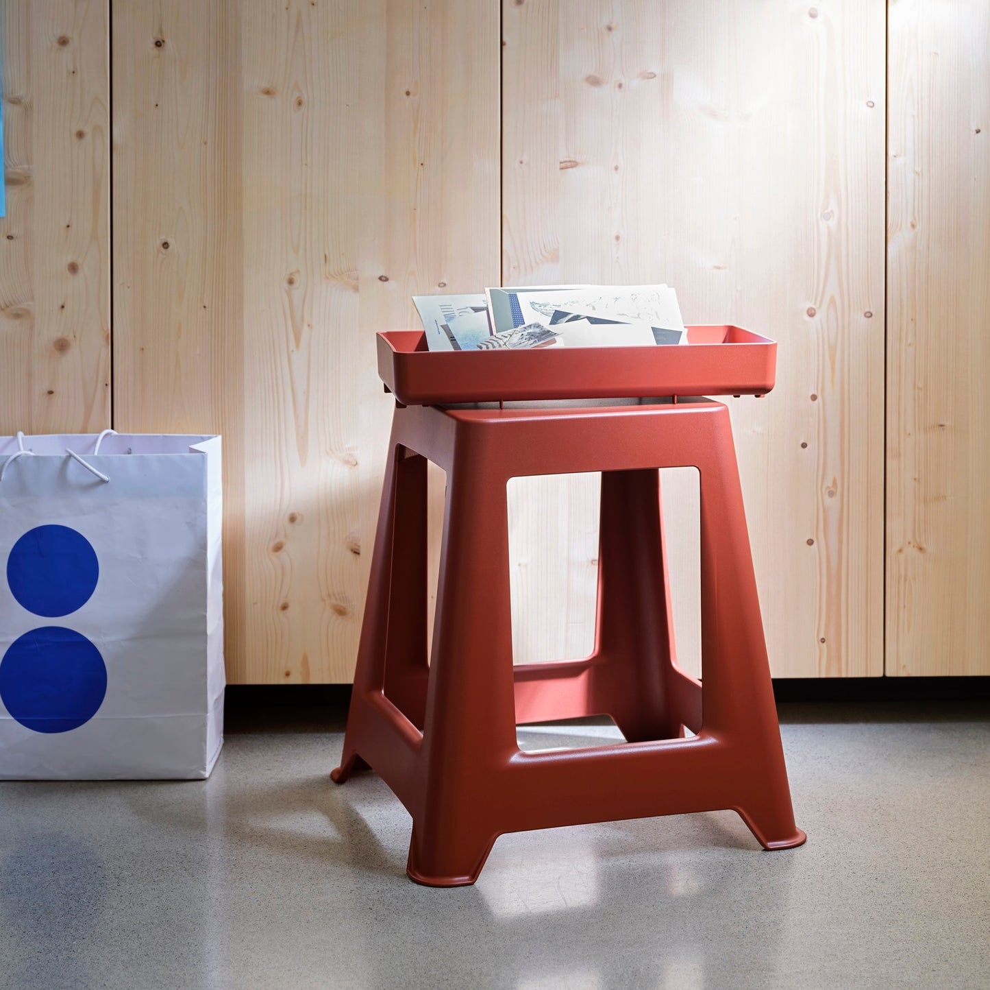 Vitra Chap RE Hocker Kunstsstoff recycelt