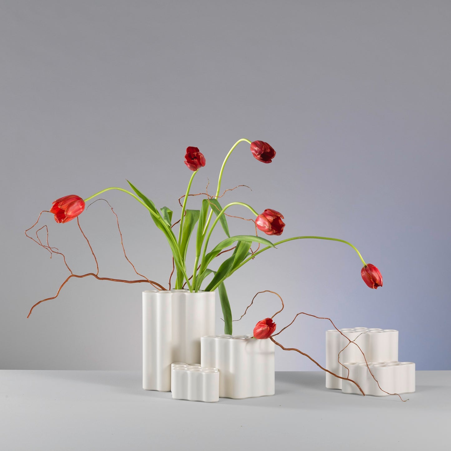 Vitra Nuage Vase céramique medium Keramik matt weiß