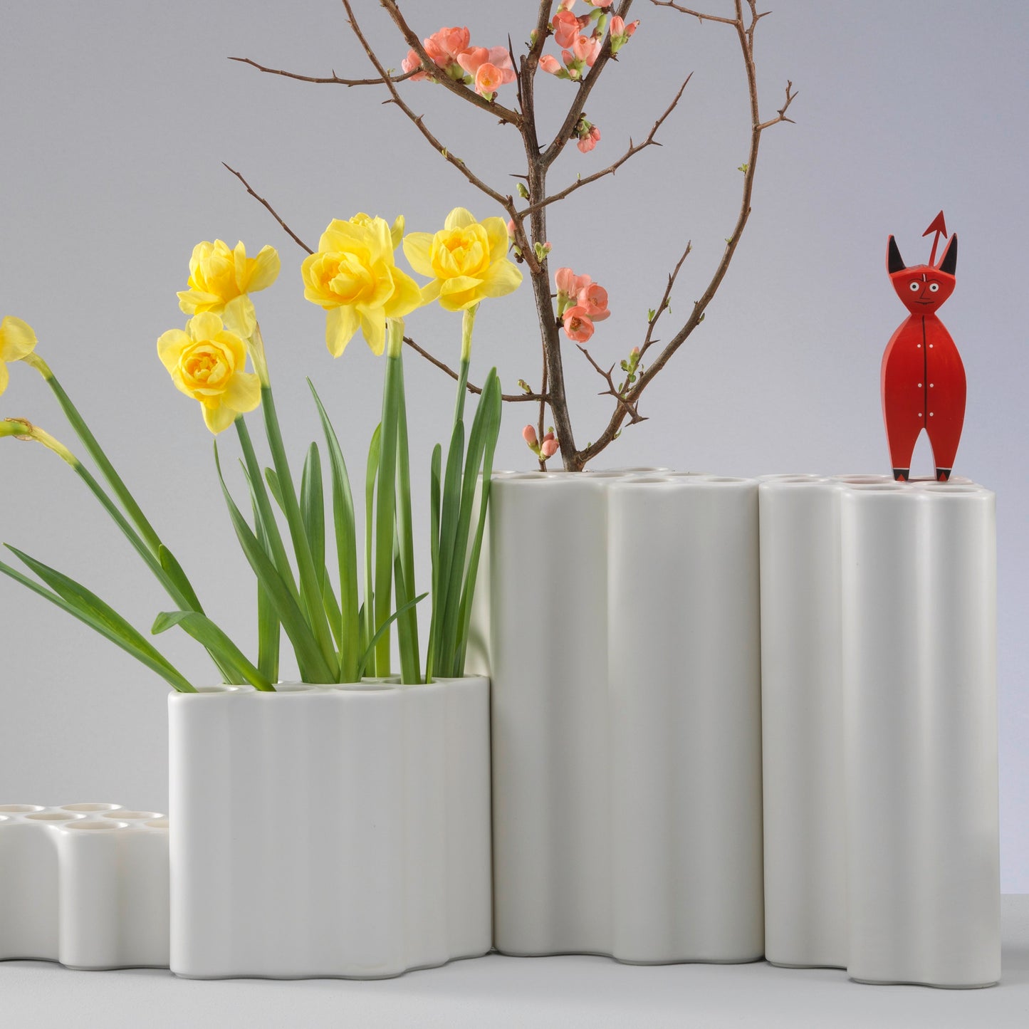 Vitra Nuage Vase céramique large Keramik matt weiß