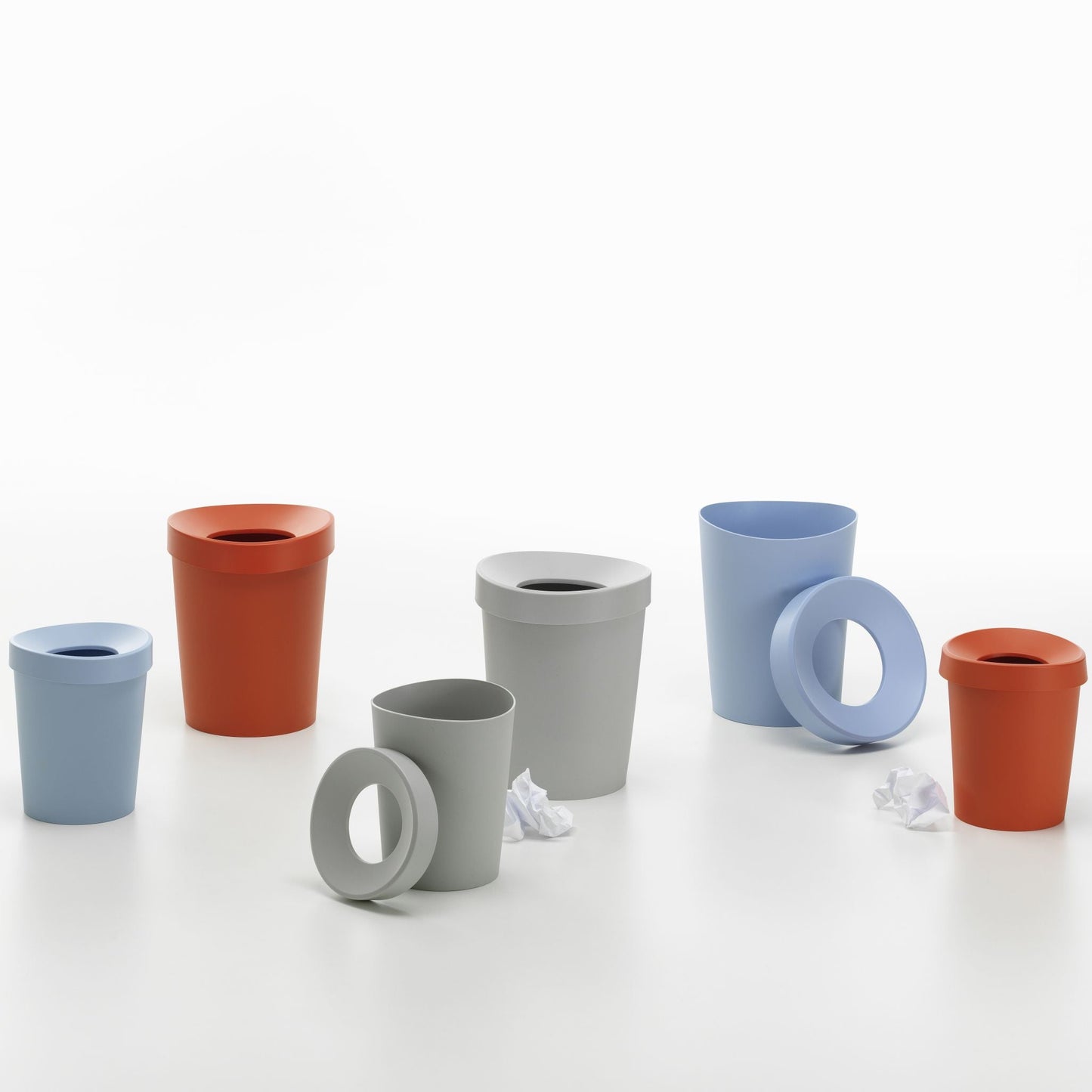 Vitra Happy Bin L Papierkorb groß rund mit abnehmbarem Ring