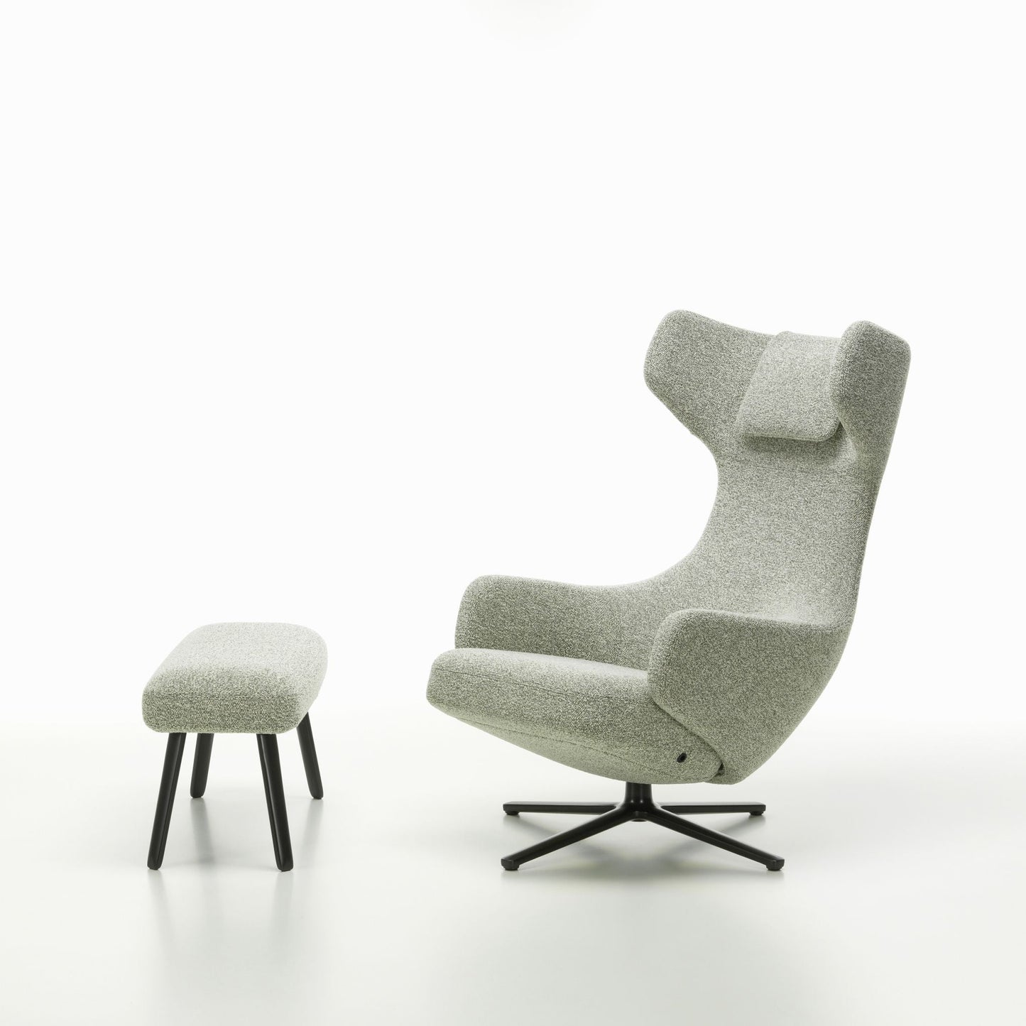 Vitra Repos Panchina Fußbank einzeln Vierfuß-Gestell