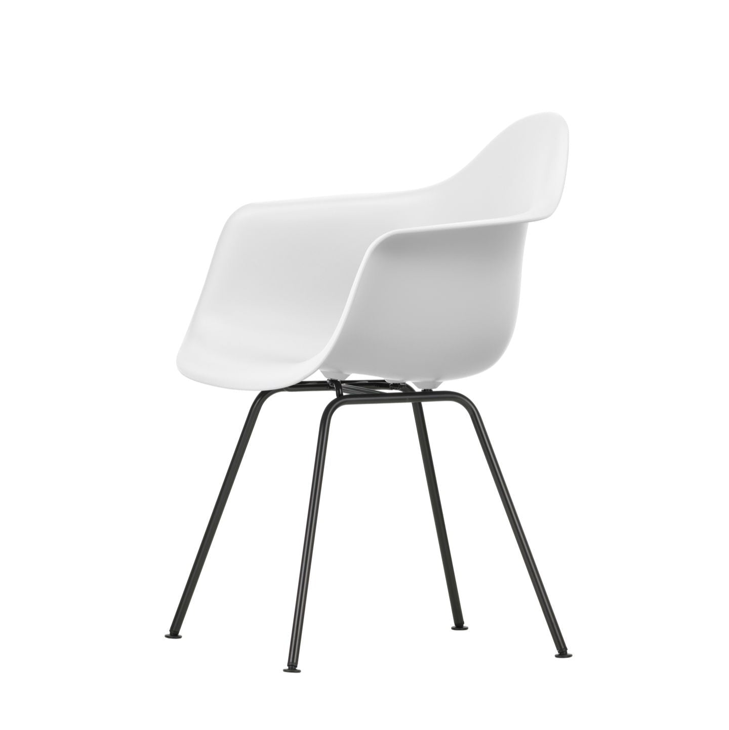 Vitra Eames Plastic Armchair DAX RE Stuhl mit Armlehne 4-Fuß pulverbeschichtet