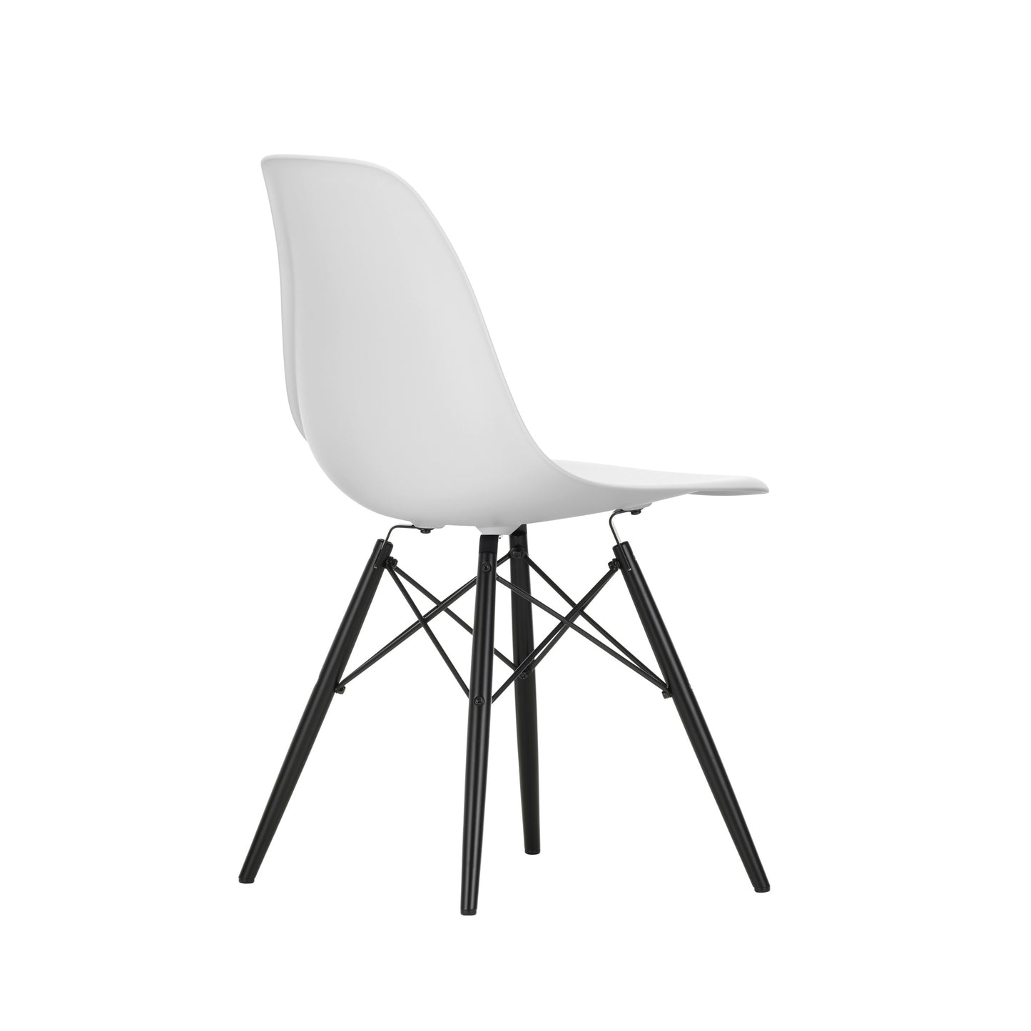 Vitra Eames Plastic Side Chair DSW RE Ahorn schwarz Kunststoff recycelt