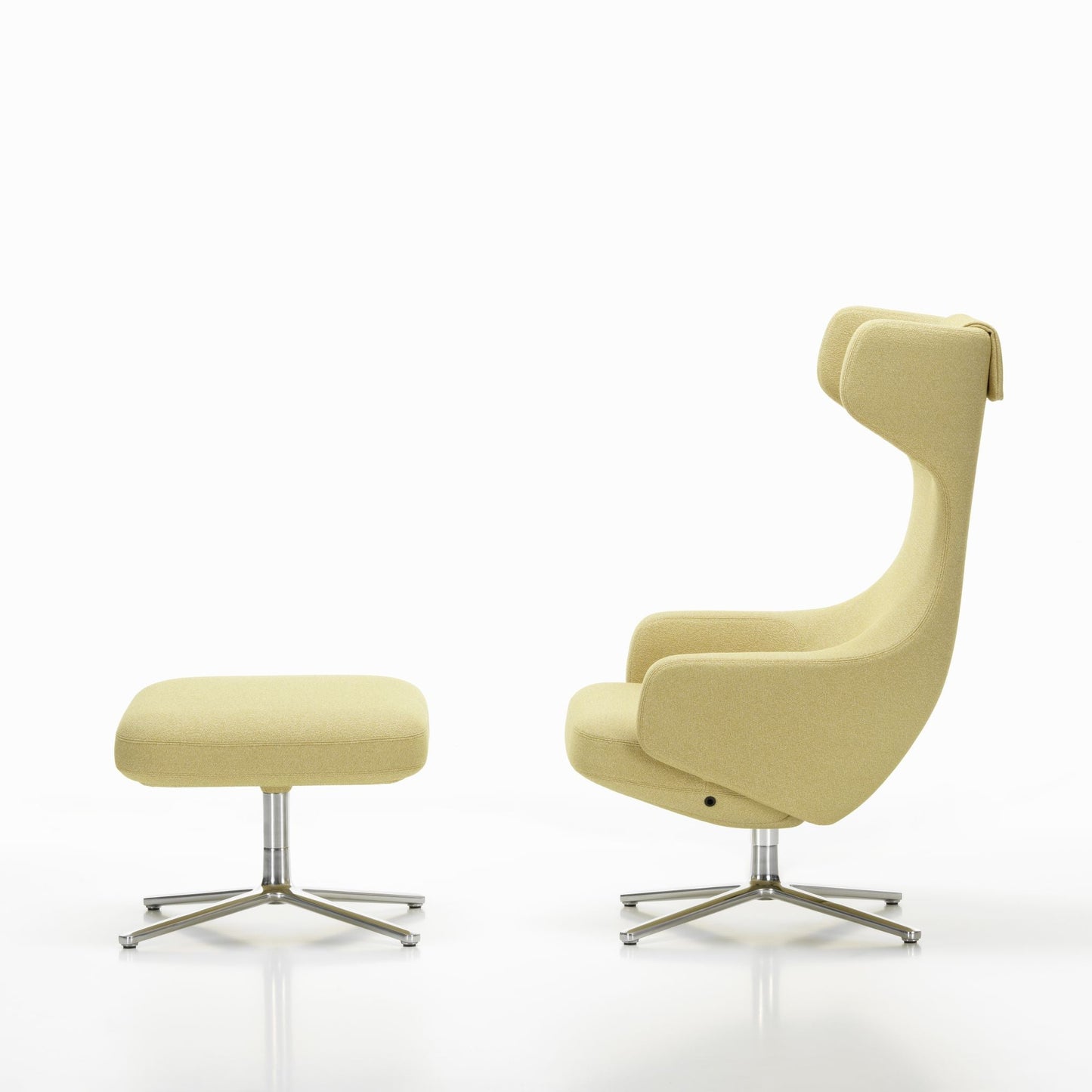 Vitra Repos Ottoman Hocker einzeln mit Viersternfuß