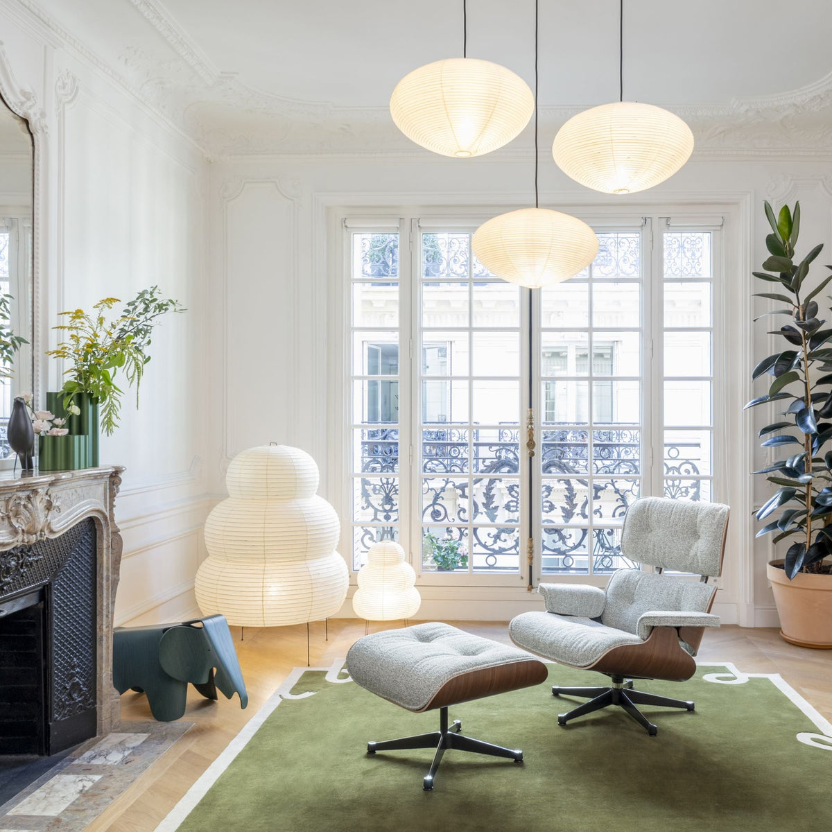 Vitra Akari Light Sculptures Pendant Lights Pendelleuchten Papier Noguchi