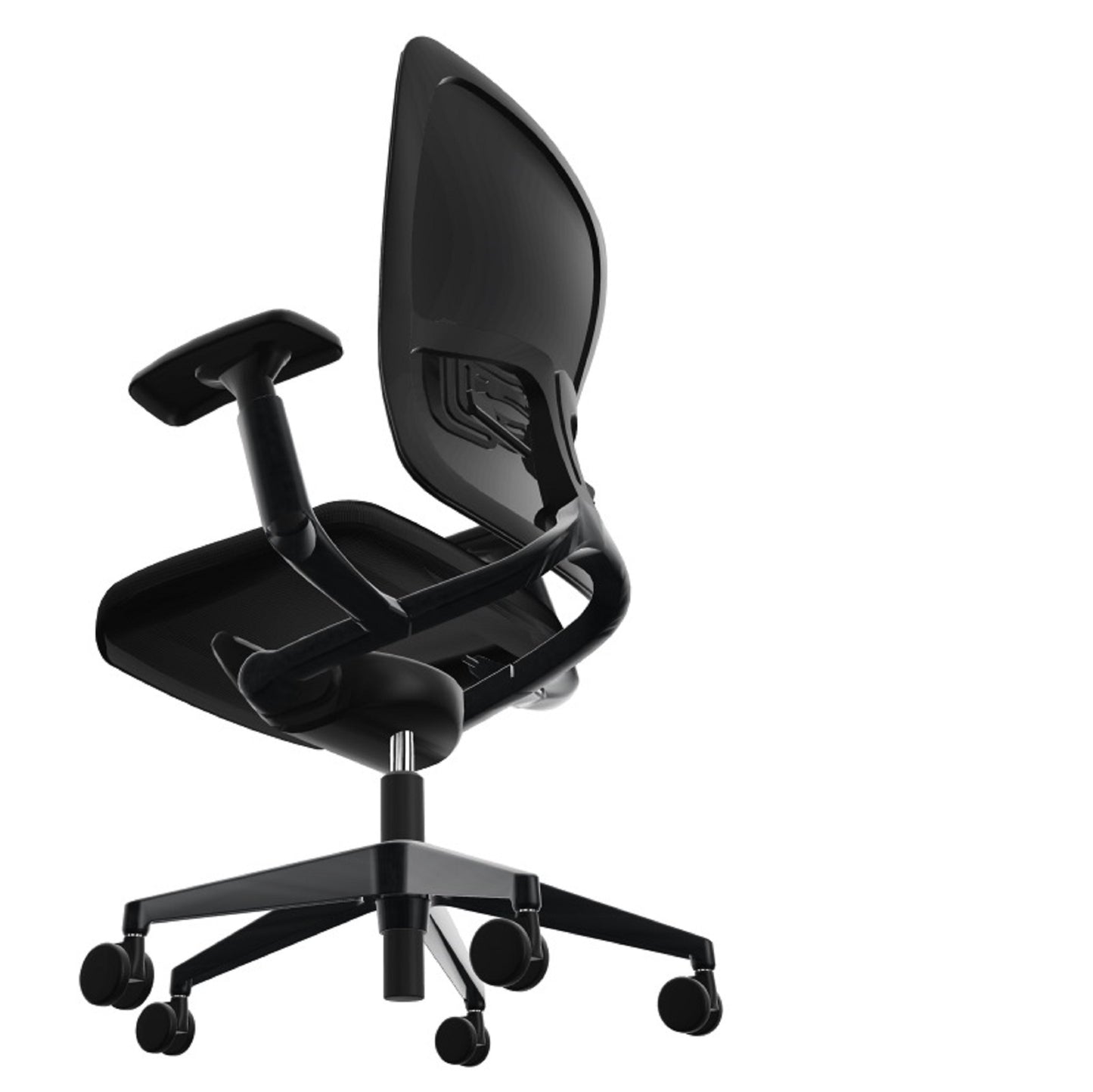 Haworth Drehsessel ZODY, Sitz gepolstert, Rücken Netz, 4D-Armlehnen