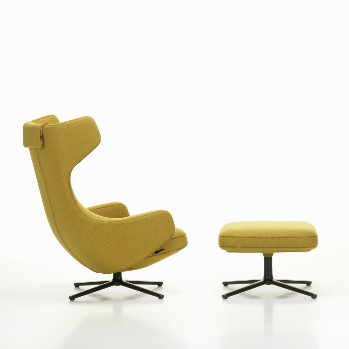 Vitra Repos Ottoman Hocker einzeln mit Viersternfuß