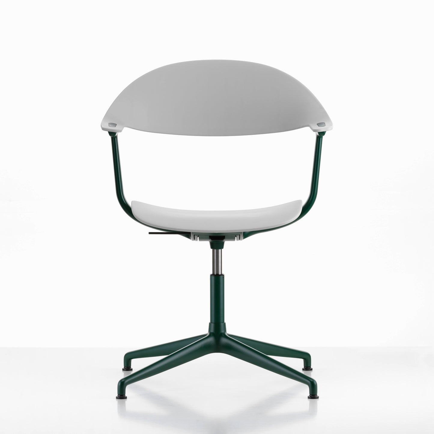 Vitra Mynt Bürostuhl Sitz + Rücken Kunststoff grau RE 4-Stern-Aluminiumfuß
