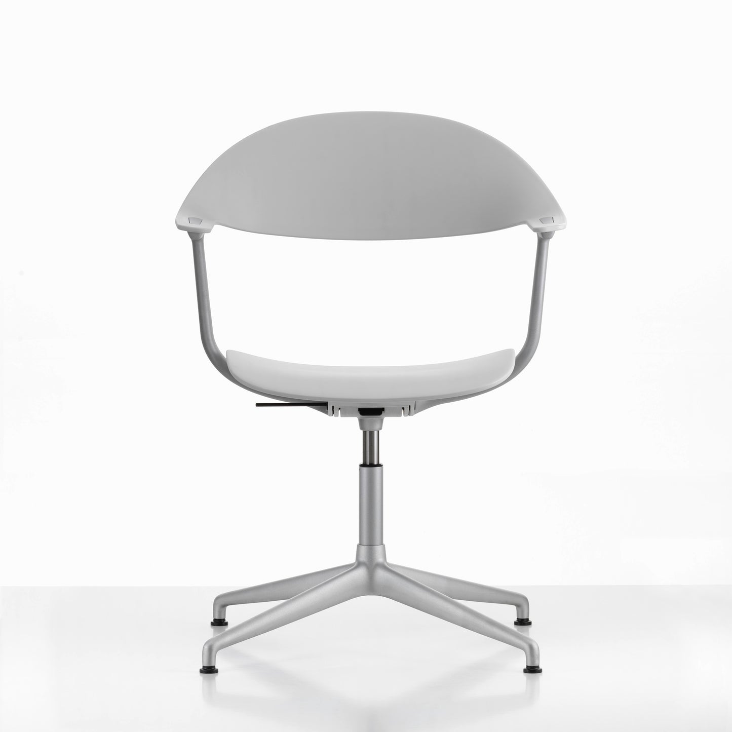 Vitra Mynt Bürostuhl Sitz + Rücken Kunststoff grau RE 4-Stern-Aluminiumfuß