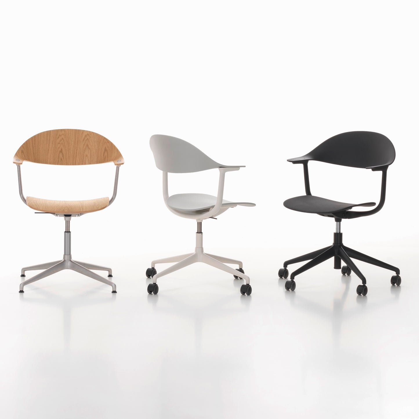 Vitra Mynt Bürostuhl Sitz + Rücken Kunststoff basic dark RE 5-Stern-Fuß