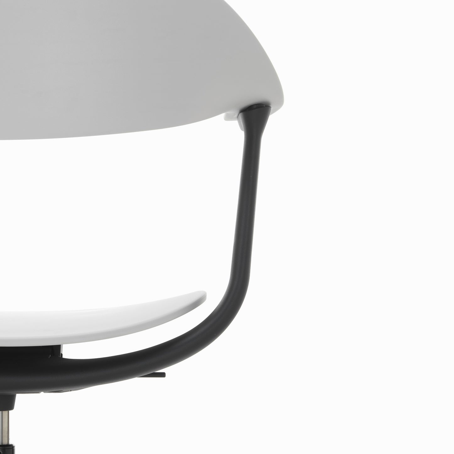 Vitra Mynt Bürostuhl Sitz + Rücken Kunststoff grau RE 4-Stern-Aluminiumfuß