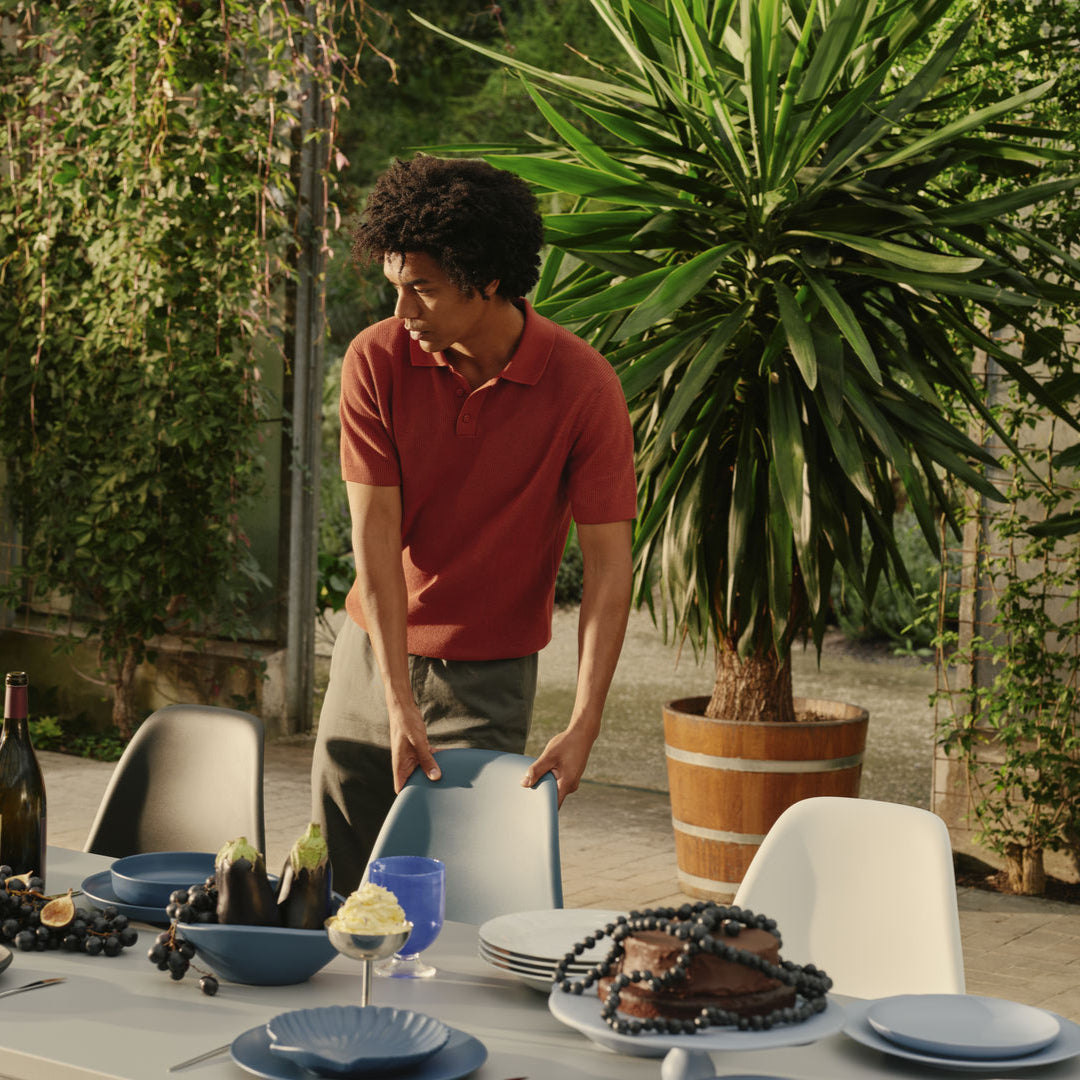 Vitra Eames Plastic Side Chair DSX RE Stuhl Kunststoff 4-Fuß pulverbeschichtet