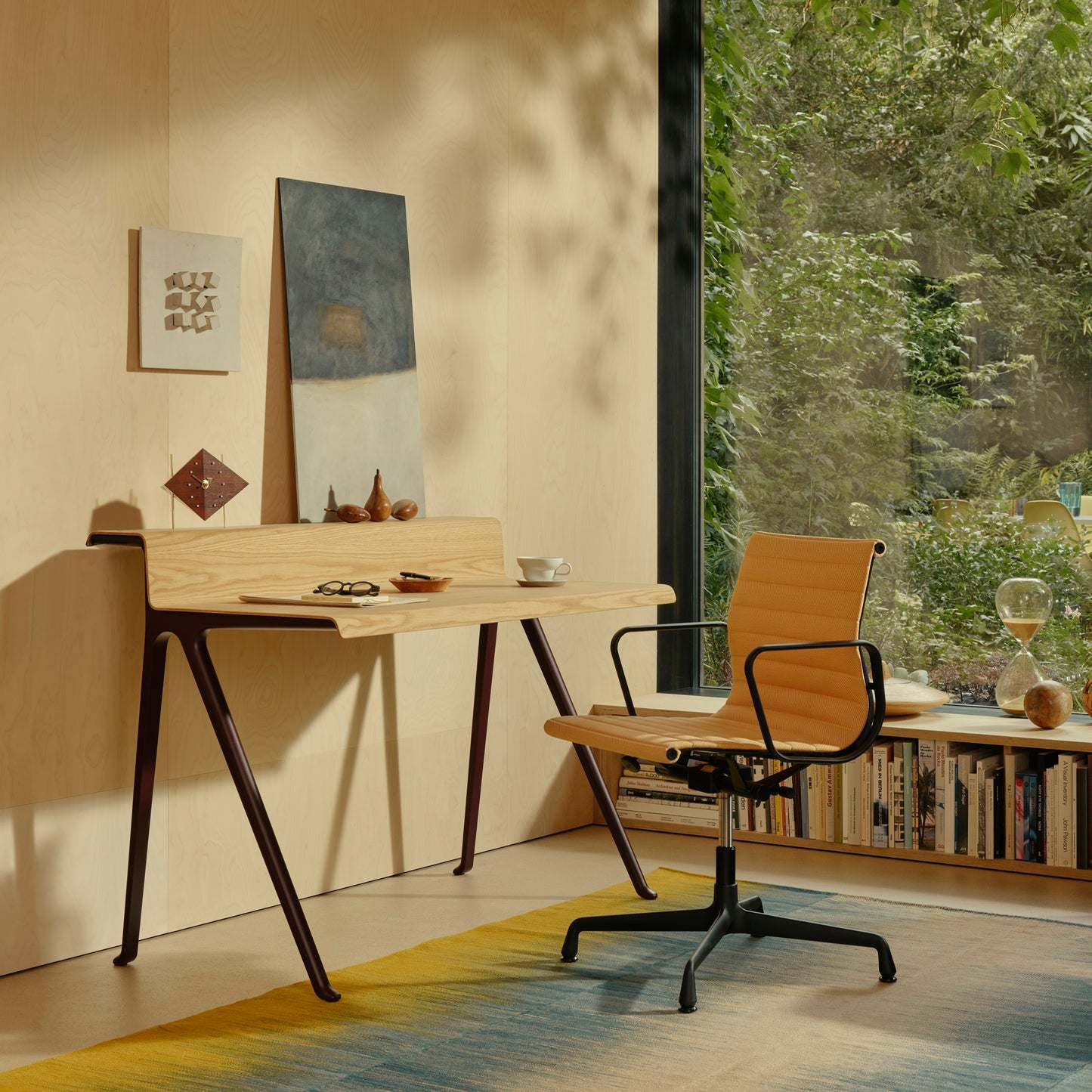 Vitra Courier Schreibtisch Schichtholz Eiche hell geölt