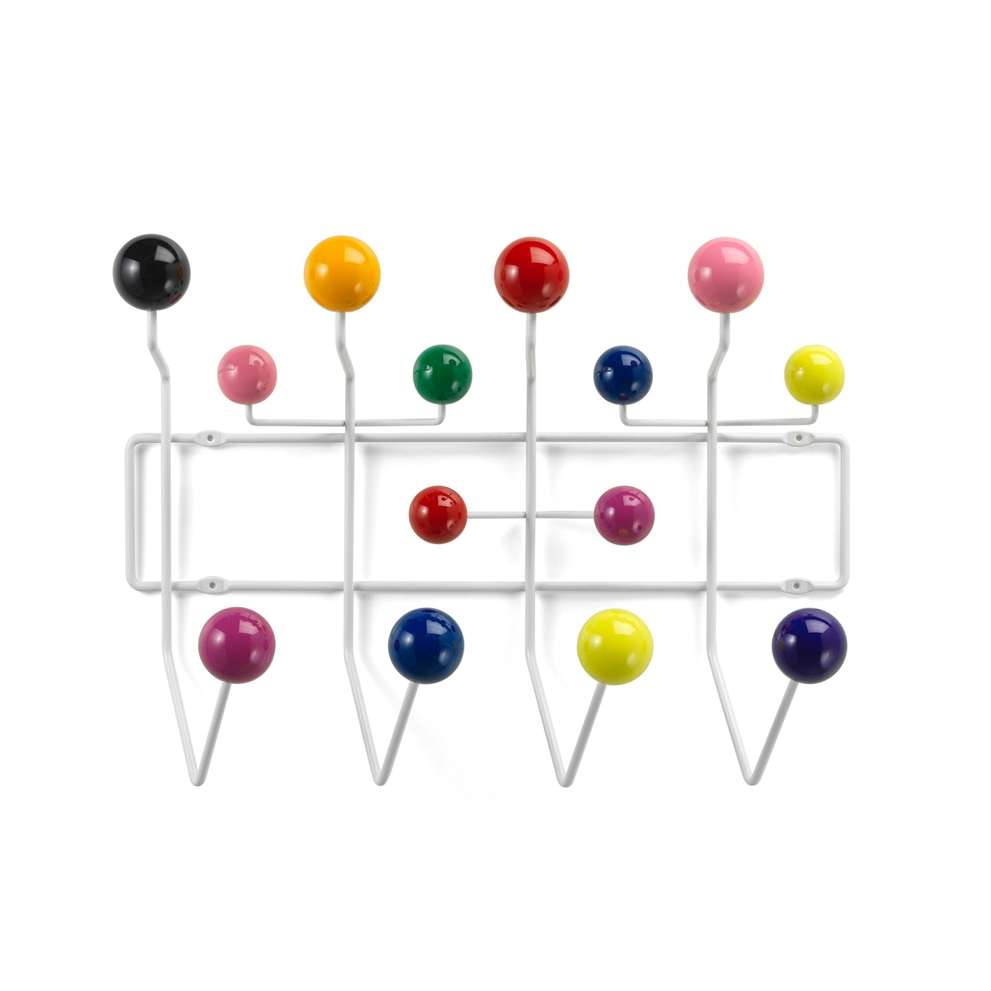Vitra Eames Hang it all Wandgarderobe mehrfarbig