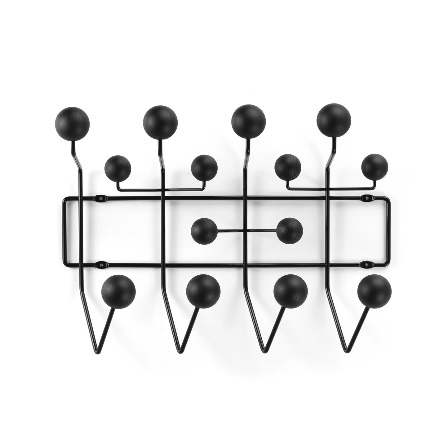 Vitra Eames Hang it all Wandgarderobe Esche schwarz