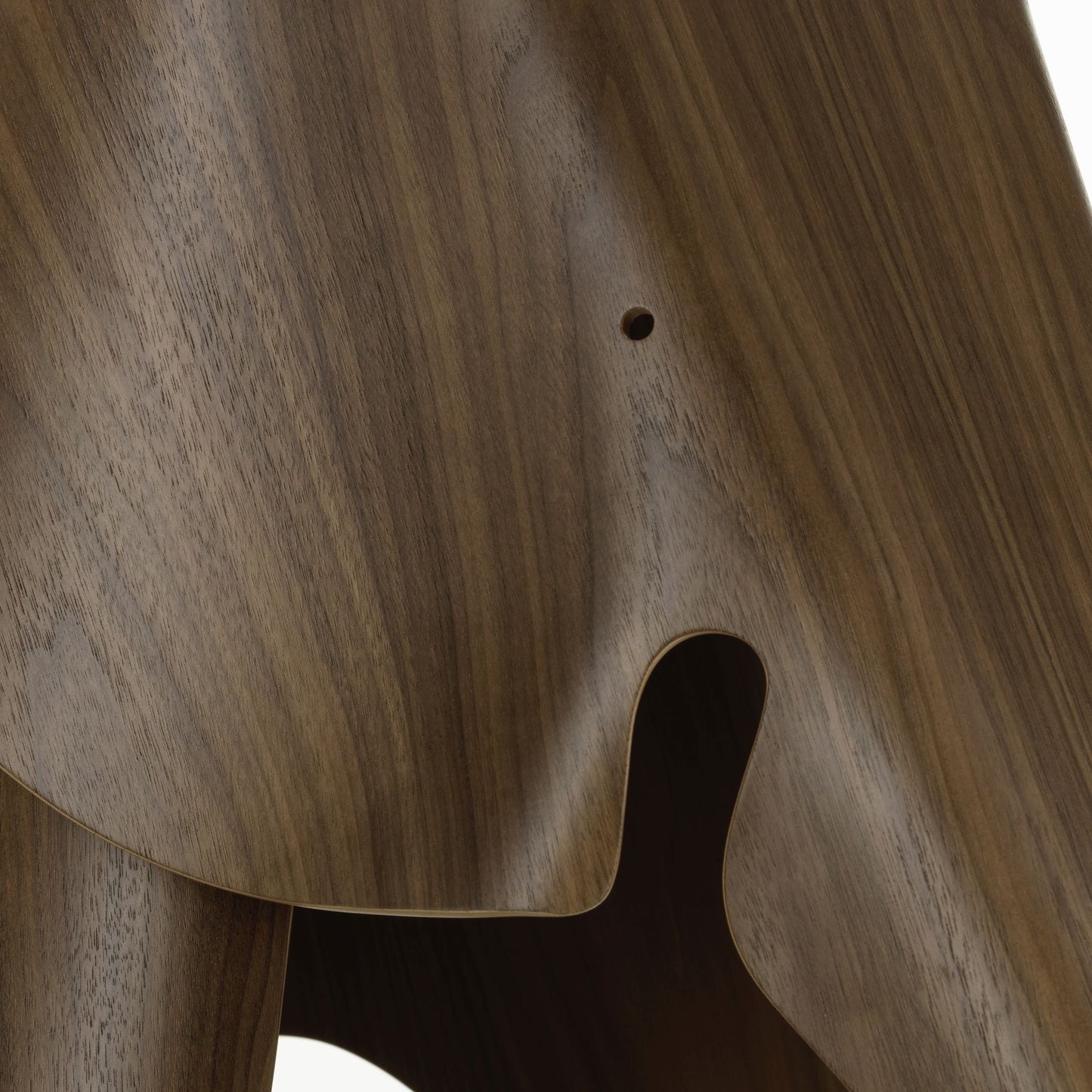 Eames Elephant Plywood Echtholz Hocker Sitzobjekt Nussbaum / Kastanie