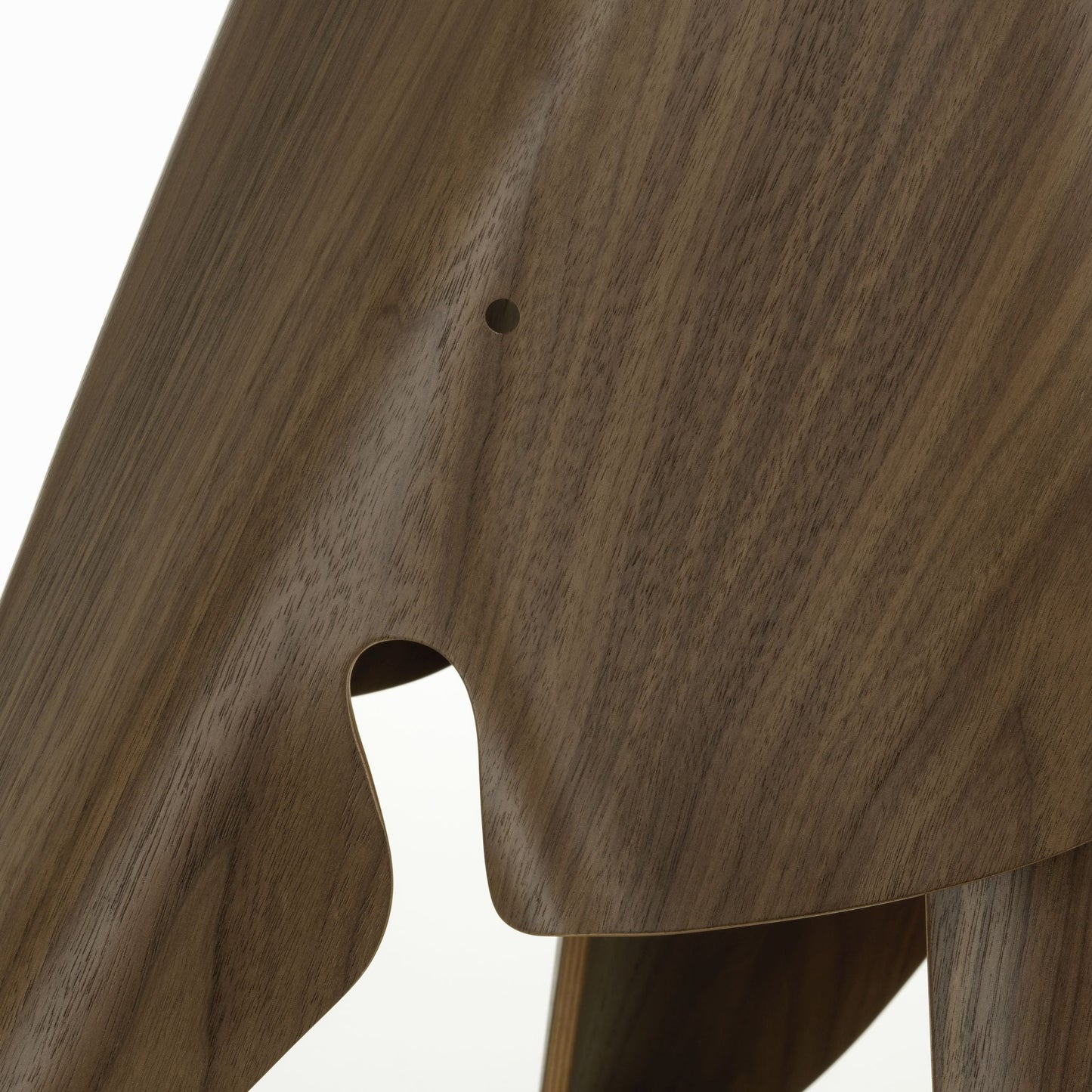 Eames Elephant Plywood Echtholz Hocker Sitzobjekt Nussbaum / Kastanie
