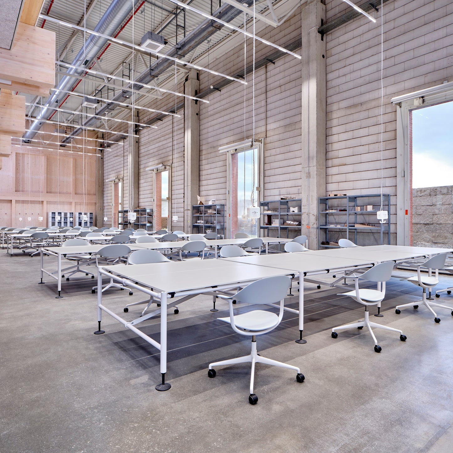Vitra Mynt Bürostuhl Sitz + Rücken Kunststoff grau RE 4-Stern-Aluminiumfuß
