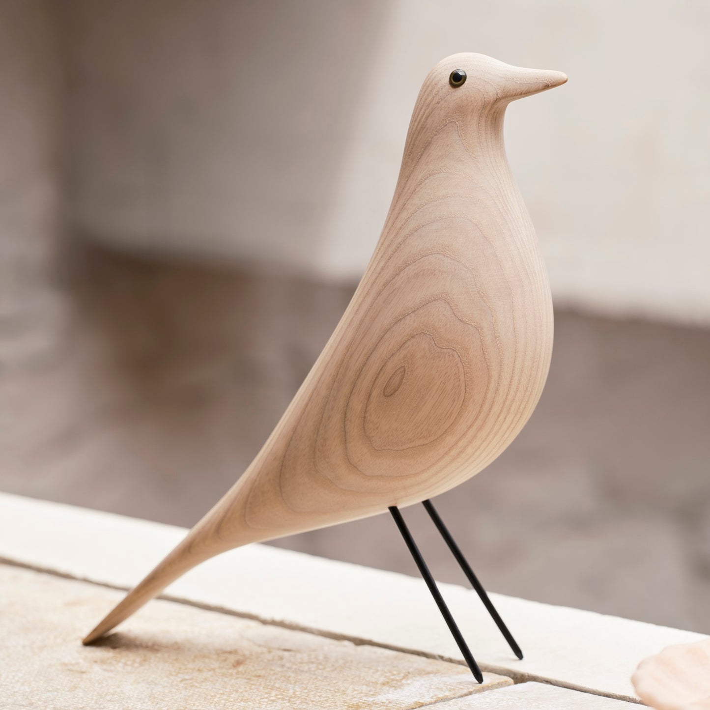 Vitra Eames House Bird Dekofigur Vogel Eschenholz cotton white
