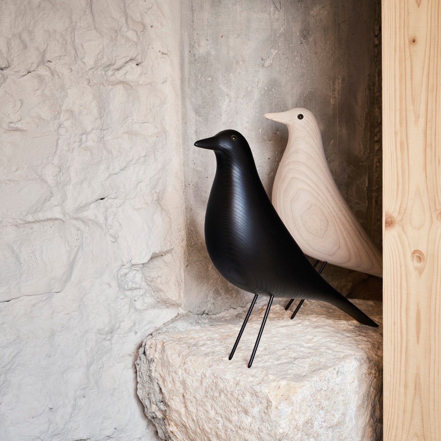 Vitra Eames House Bird Dekofigur Vogel Eschenholz cotton white