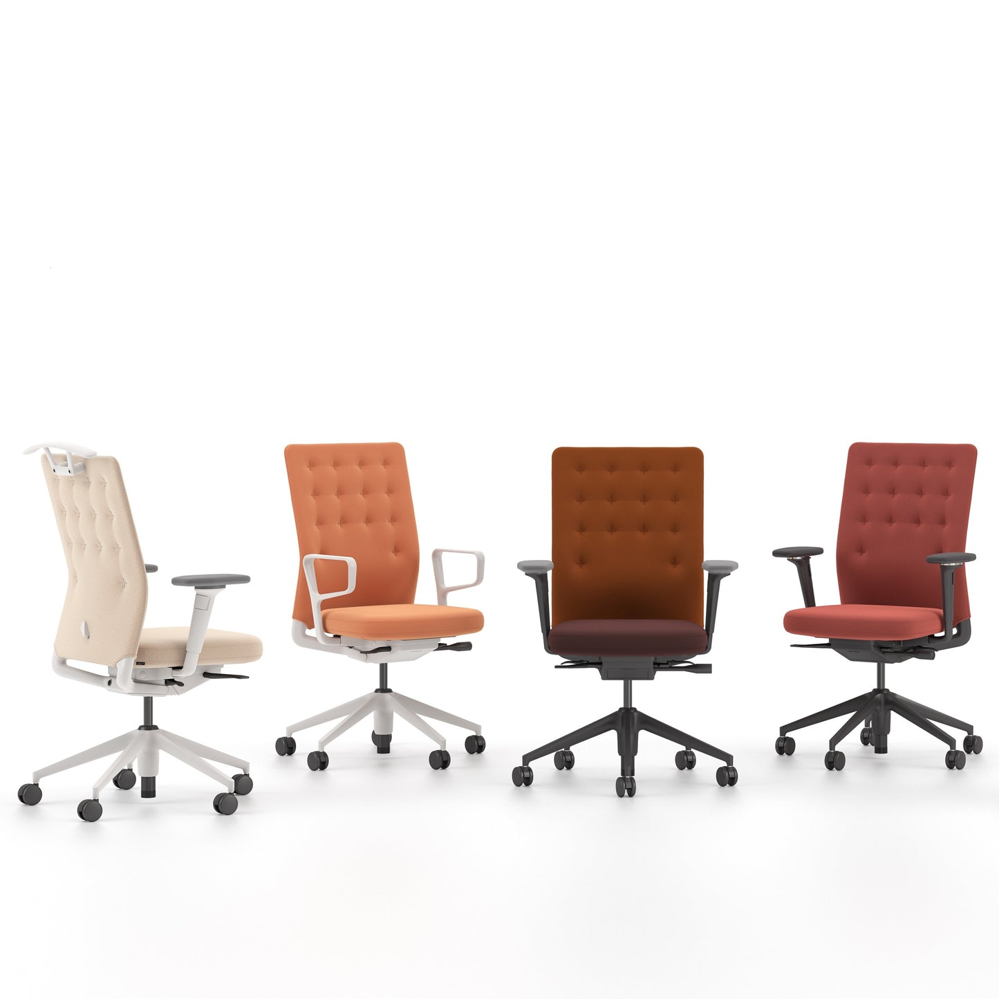 Vitra ID Trim Bürostuhl Sitz- und Rückenlehne gepolstert Bezug Plano