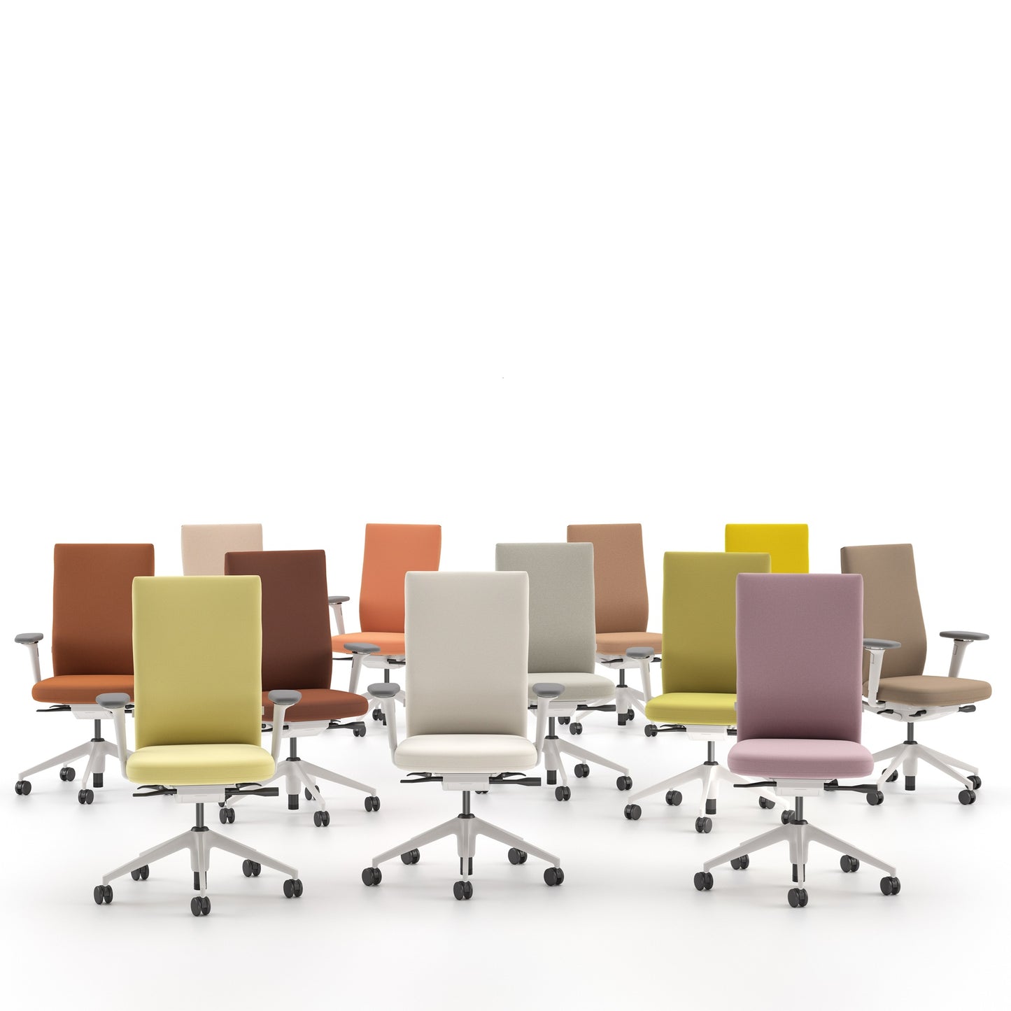 Vitra ID Soft L Bürostuhl hohe Rückenlehne gepolstert Bezug Laser RE