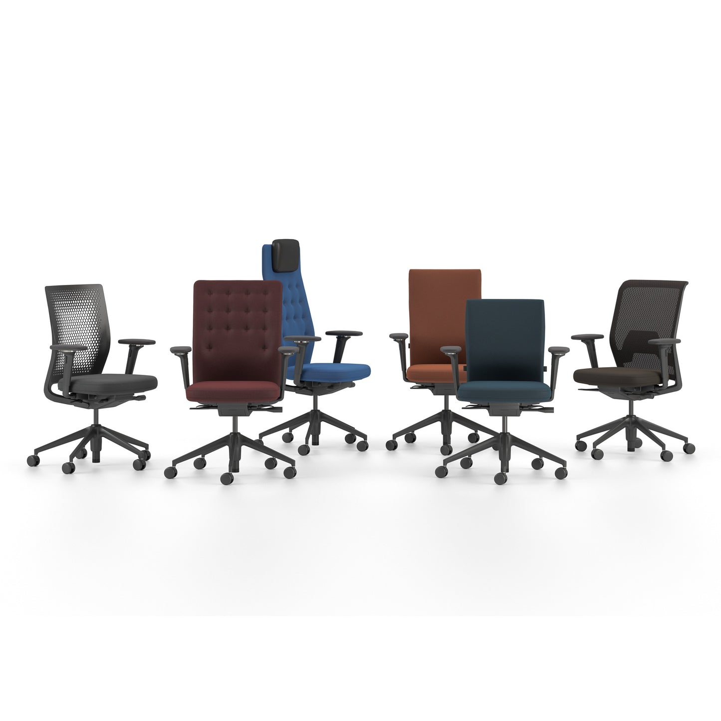 Vitra ID Air Bürostuhl gelochter patentierter Kunststoffrücken Sitzbezug Laser RE