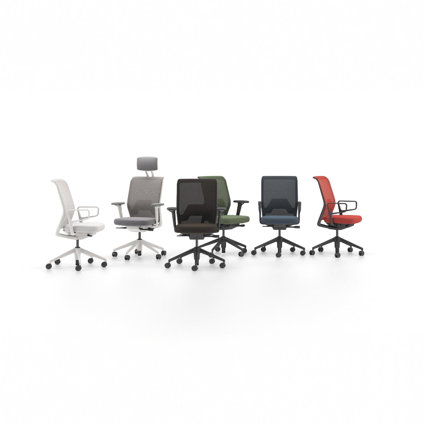 Vitra ID Mesh Bürostuhl mit Netzrücken Diamond Mesh Sitzbezug Plano