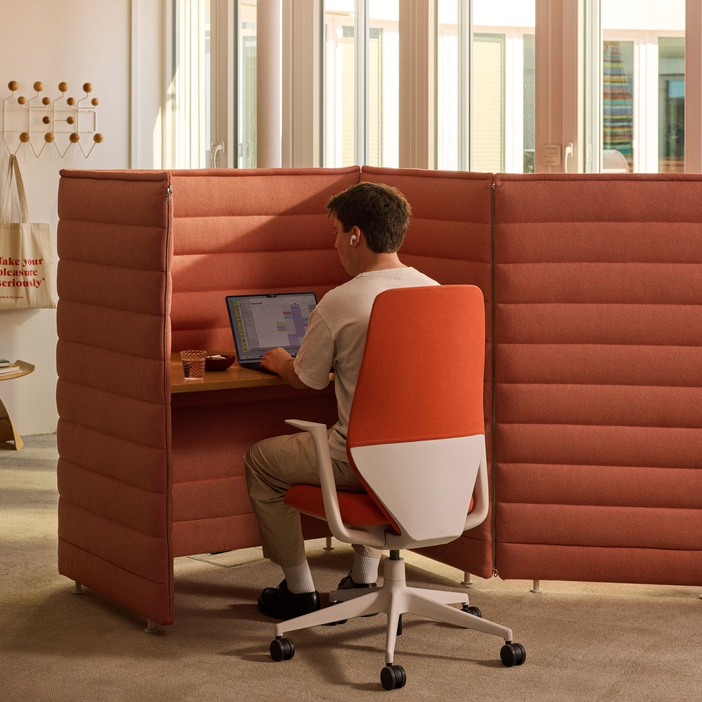 Vitra ACX Softknit Bürostuhl Sitzpolster Grid Knit Rückenlehne Softpolster