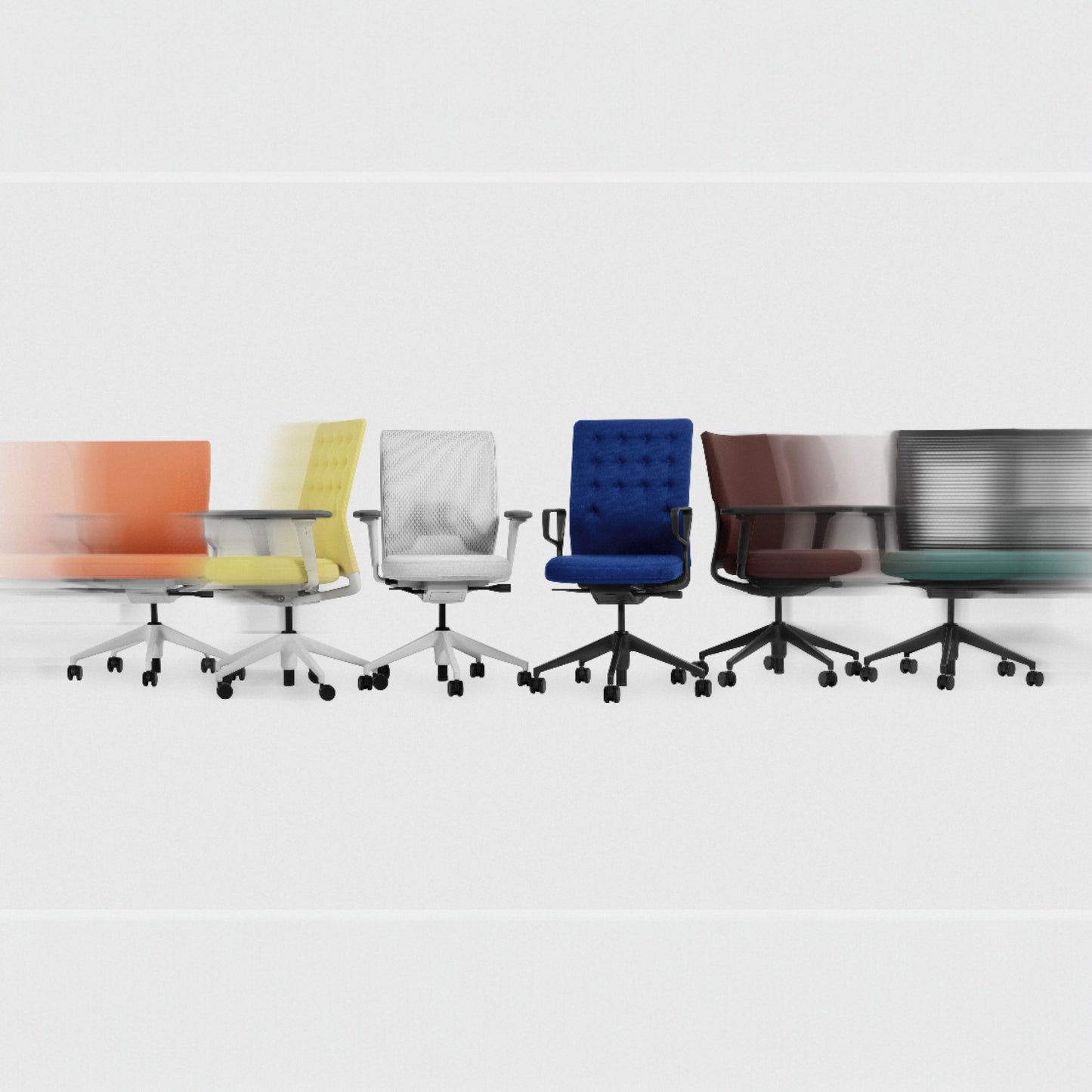 Vitra ID Air Bürostuhl gelochter patentierter Kunststoffrücken Sitzbezug Laser RE