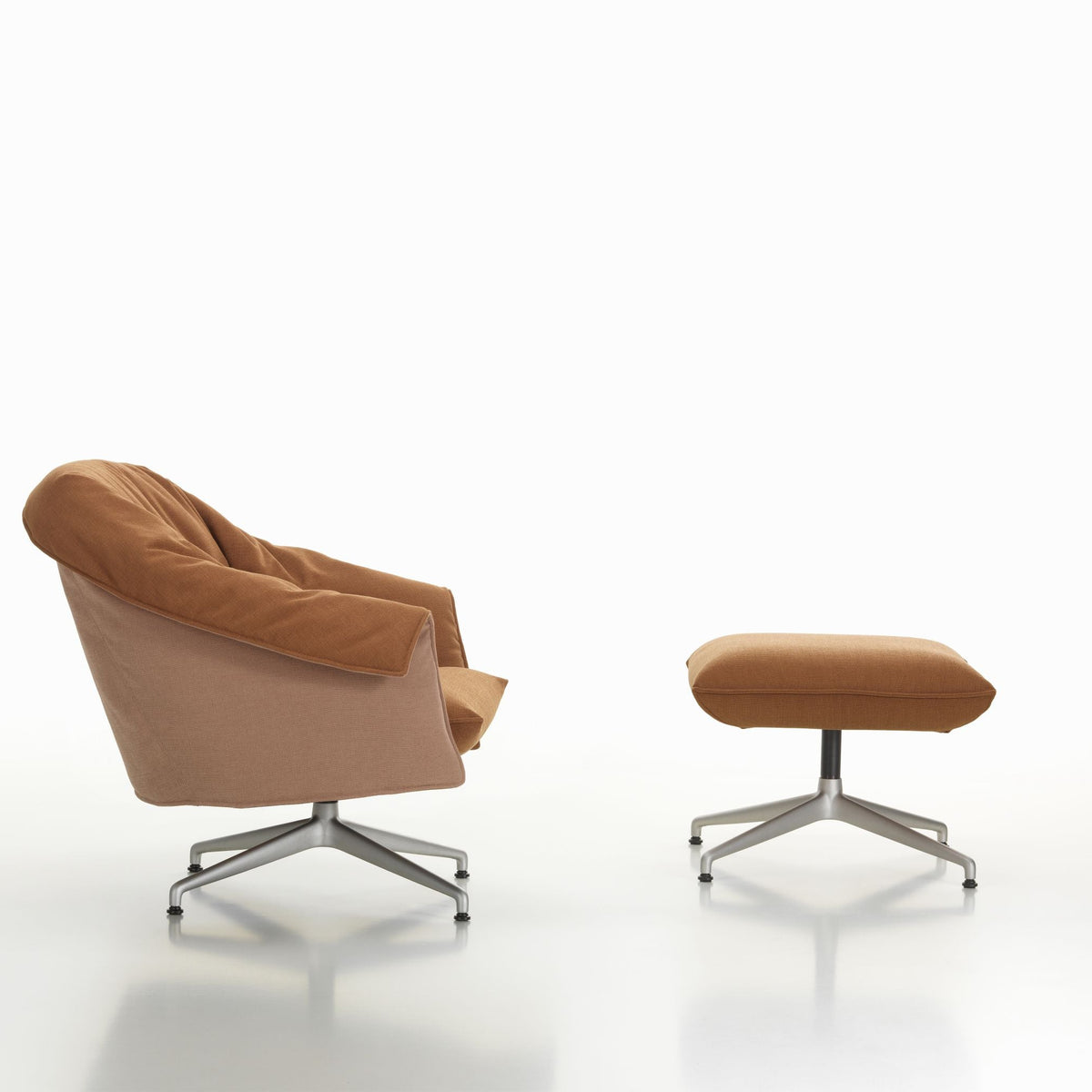 Vitra Bascule Lowback Lounge Chair & Ottoman Relax-Sessel niedrig & Hocker