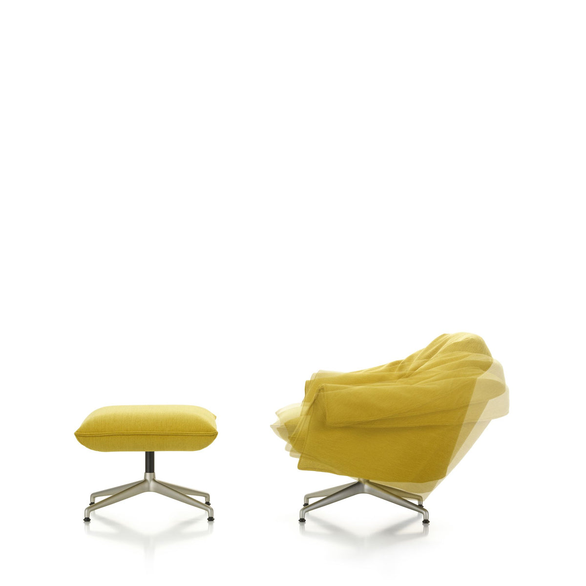 Vitra Bascule Lowback Lounge Chair & Ottoman Relax-Sessel niedrig & Hocker