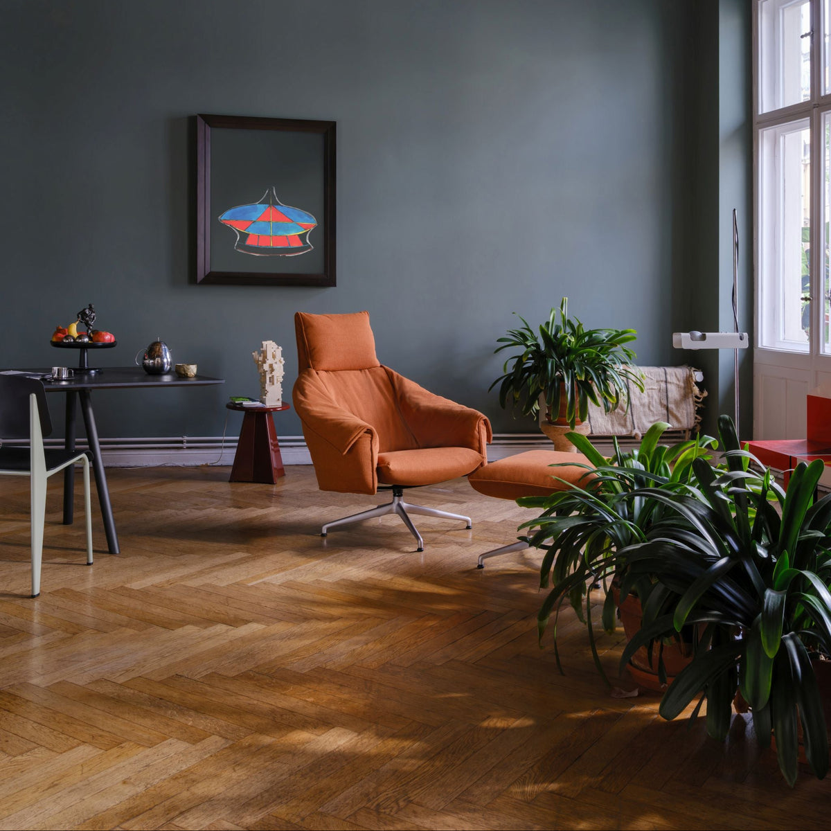 Vitra Bascule Highback Lounge Chair & Ottoman Relax-Sessel & Hocker